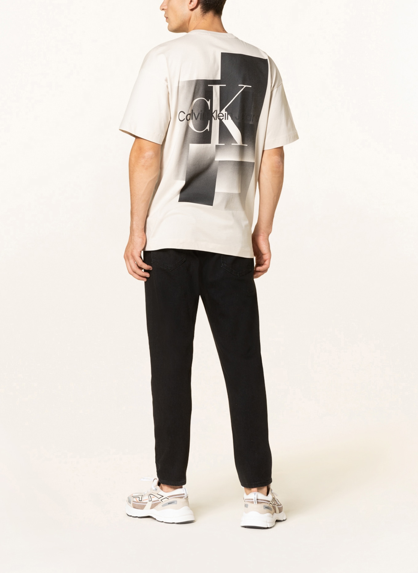 Calvin Klein Jeans Tričko, Barva: KRÉMOVÁ (Obrázek 3)