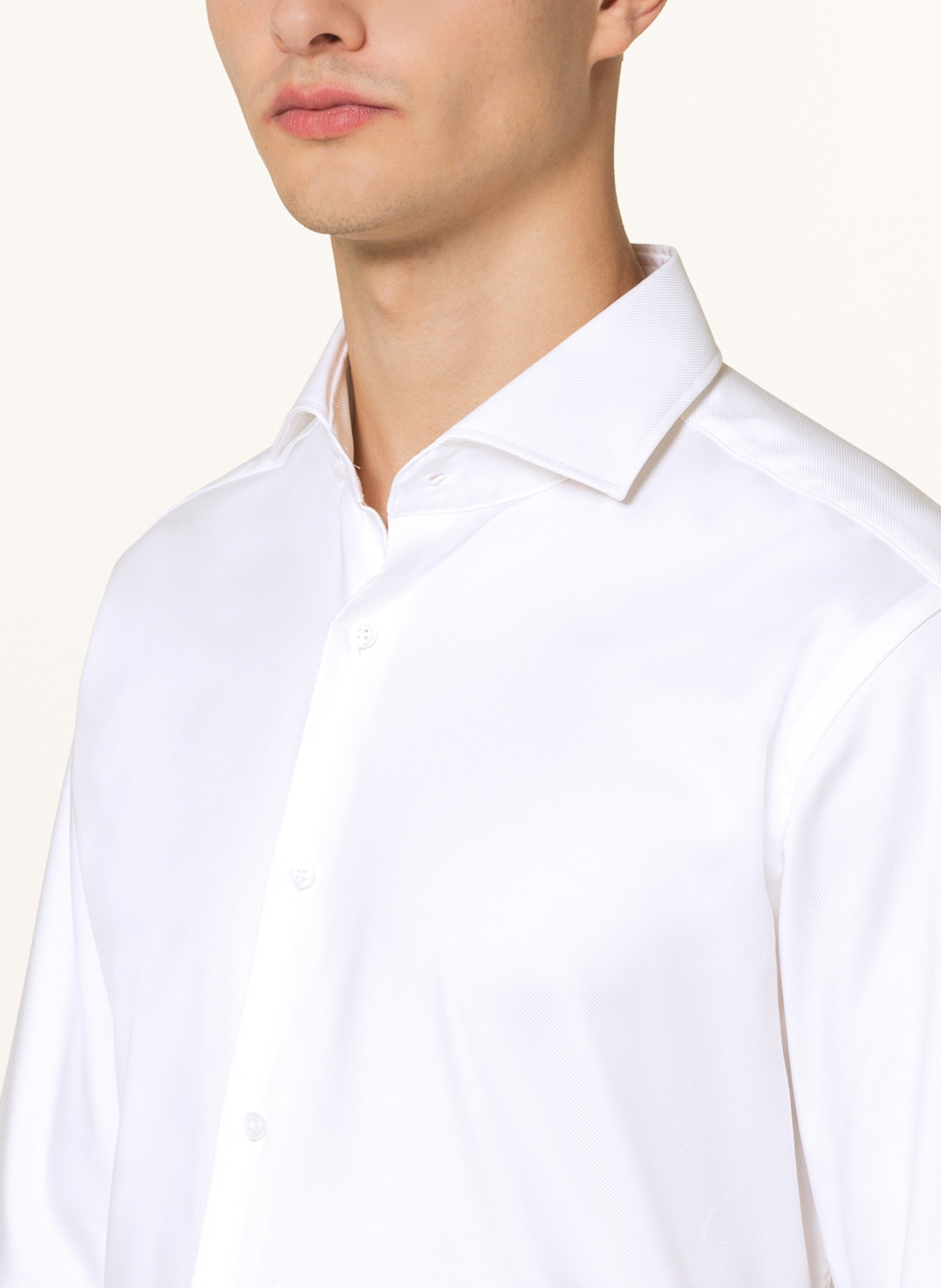 BOSS Koszula JOE regular fit z wywijanym mankietem, Kolor: ECRU (Obrazek 4)