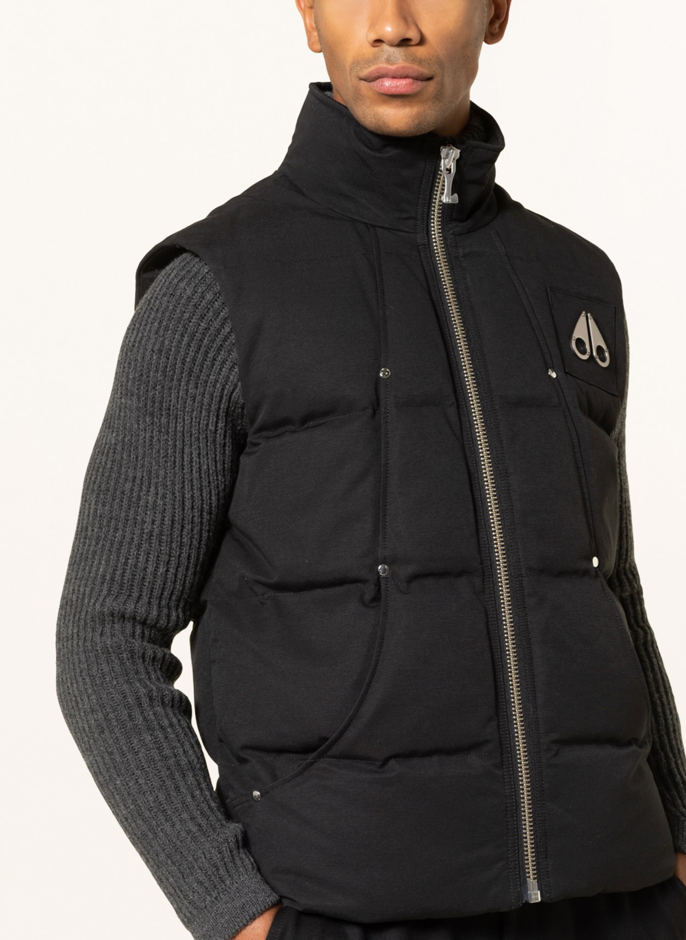 MOOSE KNUCKLES Down vest MONTREAL, Color: BLACK (Image 4)