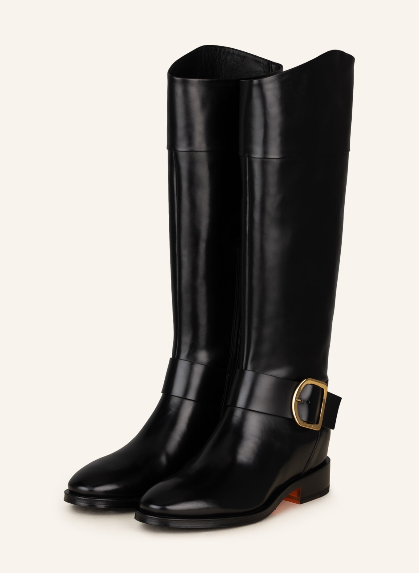Santoni Boots, Color: BLACK (Image 1)