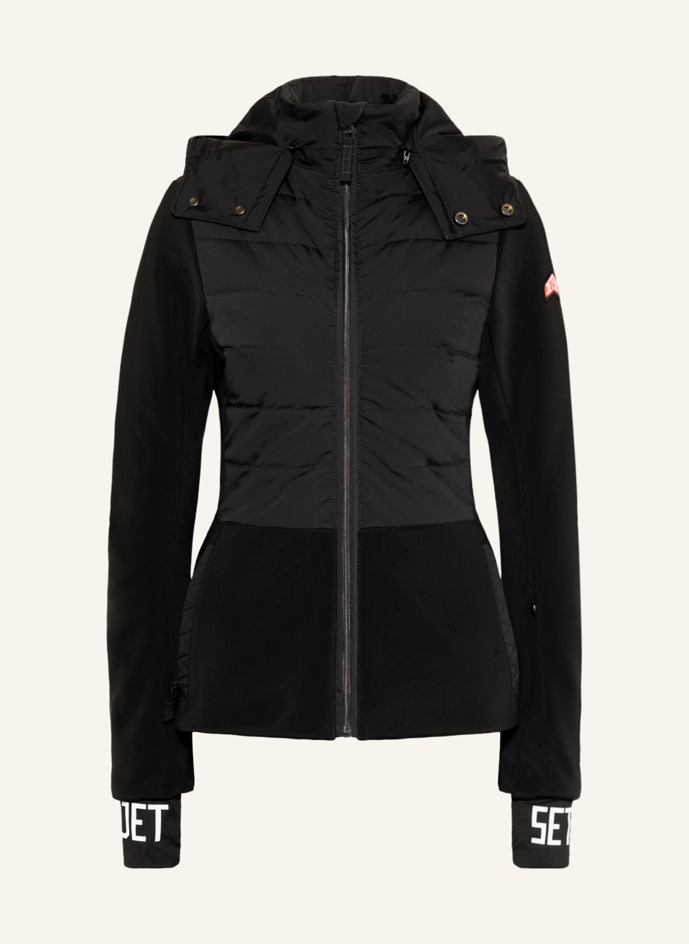JET SET Softshell ski jacket MIA, Color: BLACK (Image 1)