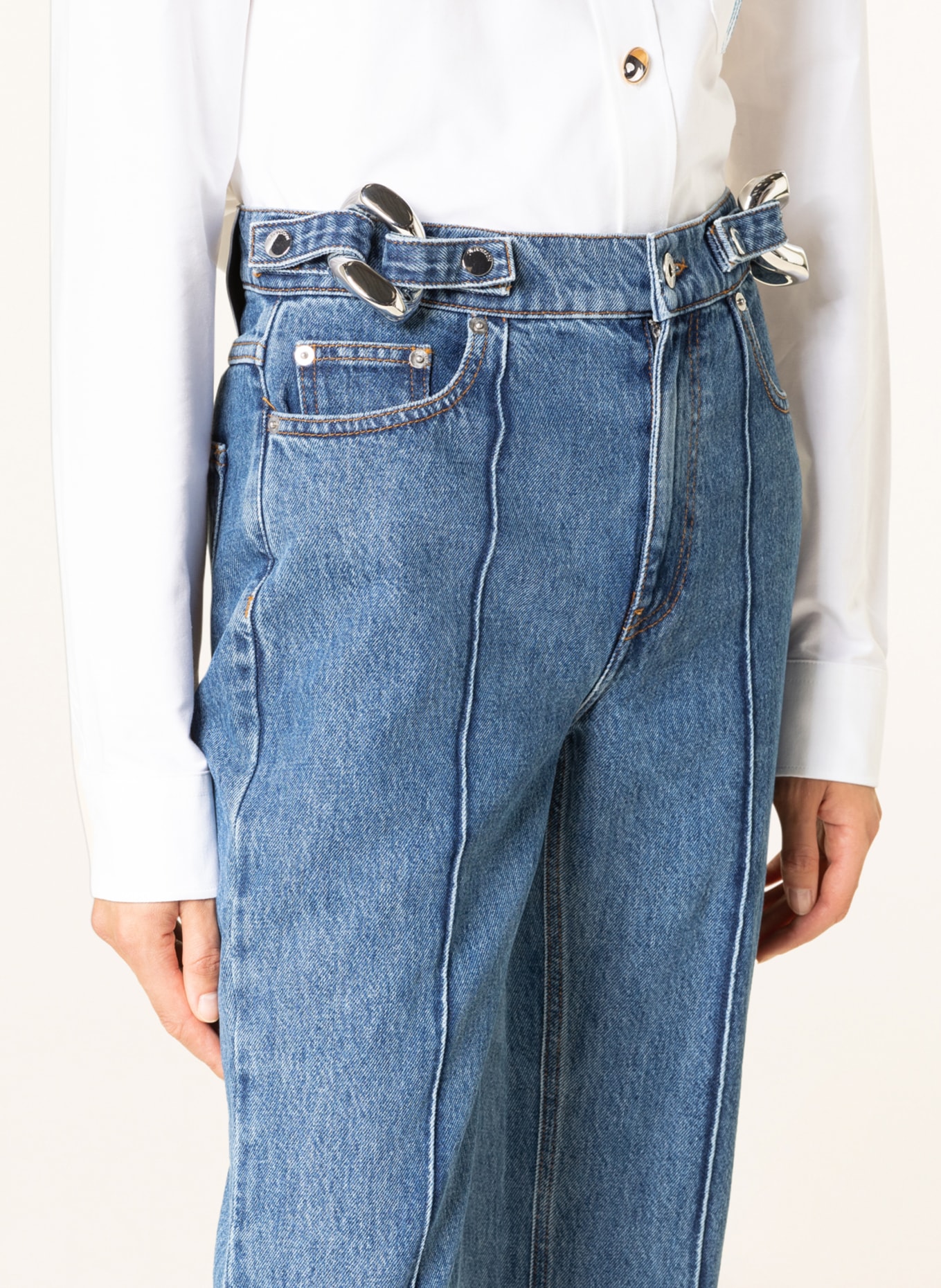 JW ANDERSON 7/8 jeans, Color: 804 light blue (Image 5)