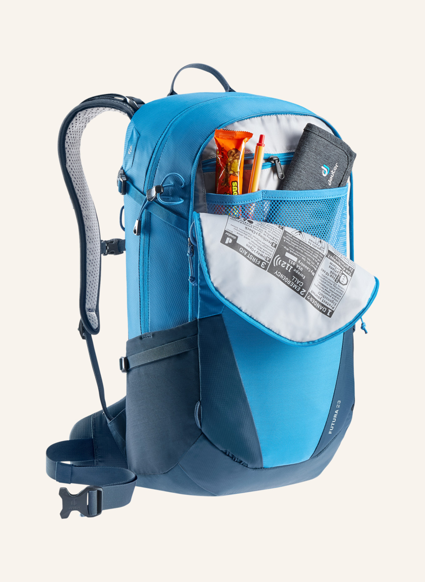 deuter Backpack FUTURA 23 l, Color: LIGHT BLUE/ DARK BLUE (Image 4)