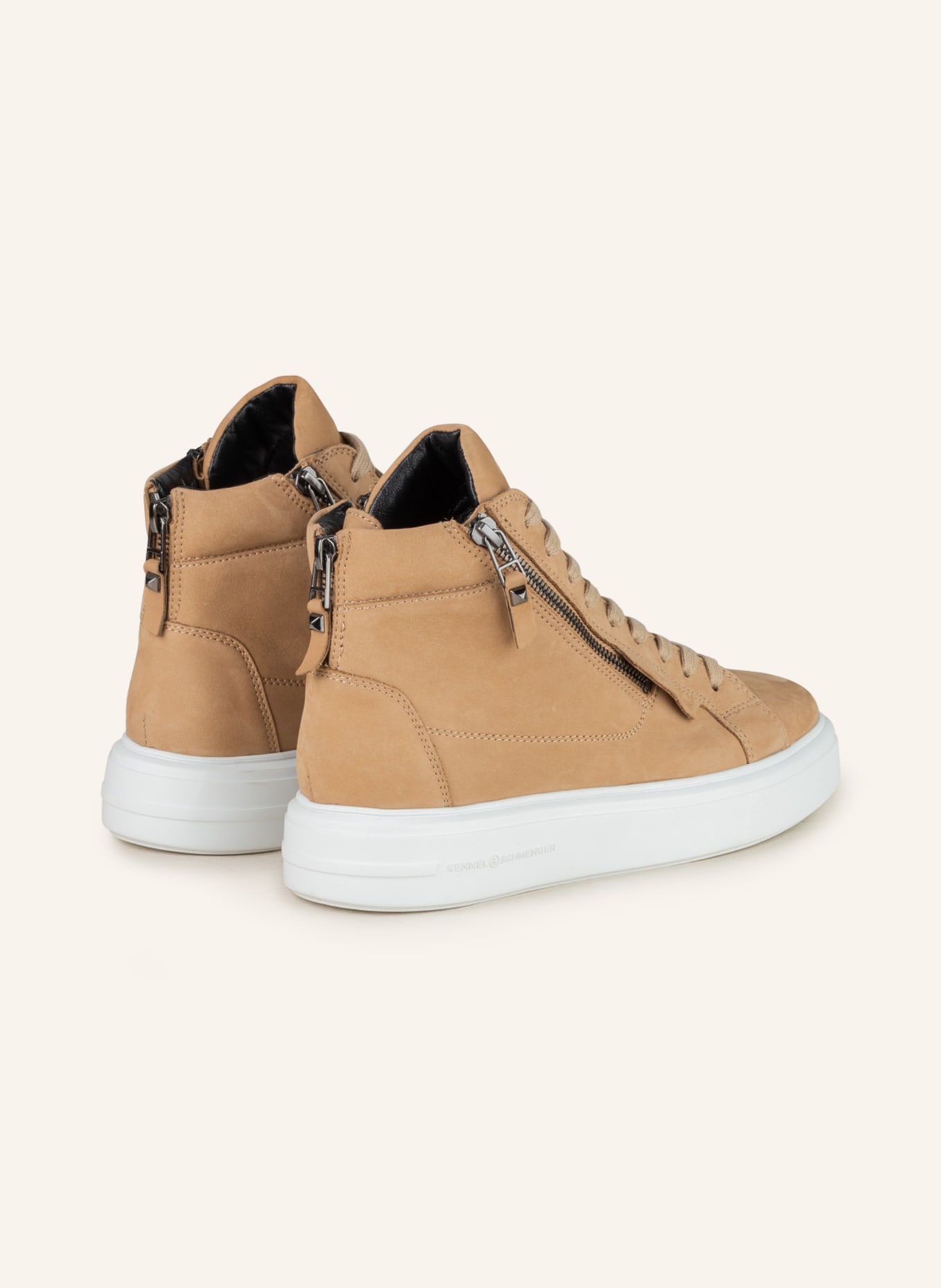 KENNEL & SCHMENGER High-top sneakers PRO, Color: CAMEL (Image 2)