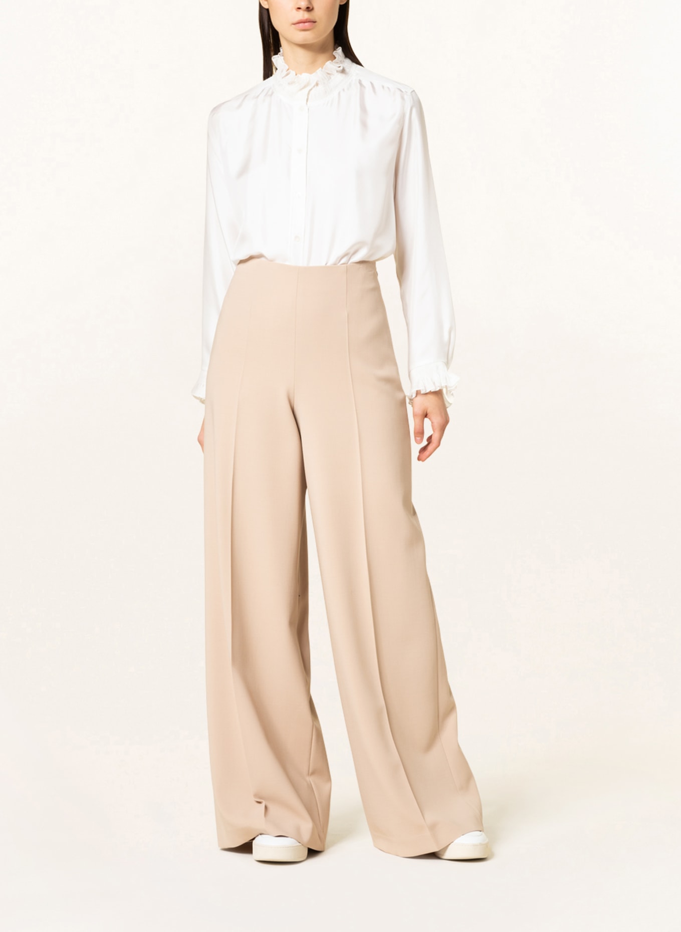 SLY 010 Wide leg trousers ANGELINA, Color: BEIGE (Image 2)