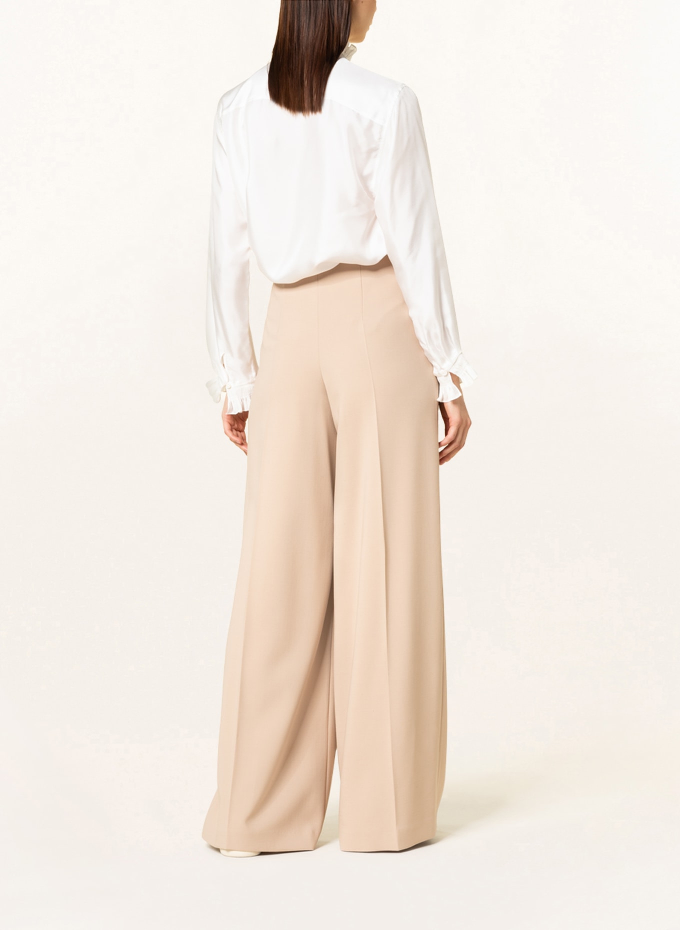SLY 010 Wide leg trousers ANGELINA, Color: BEIGE (Image 3)