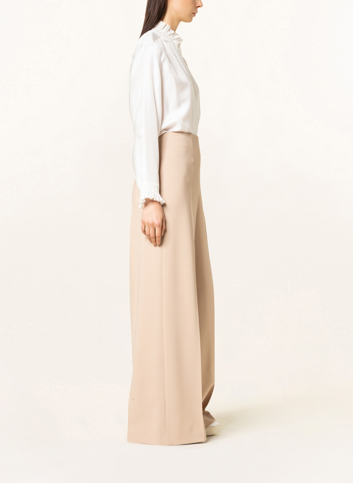 SLY 010 Wide leg trousers ANGELINA, Color: BEIGE (Image 4)