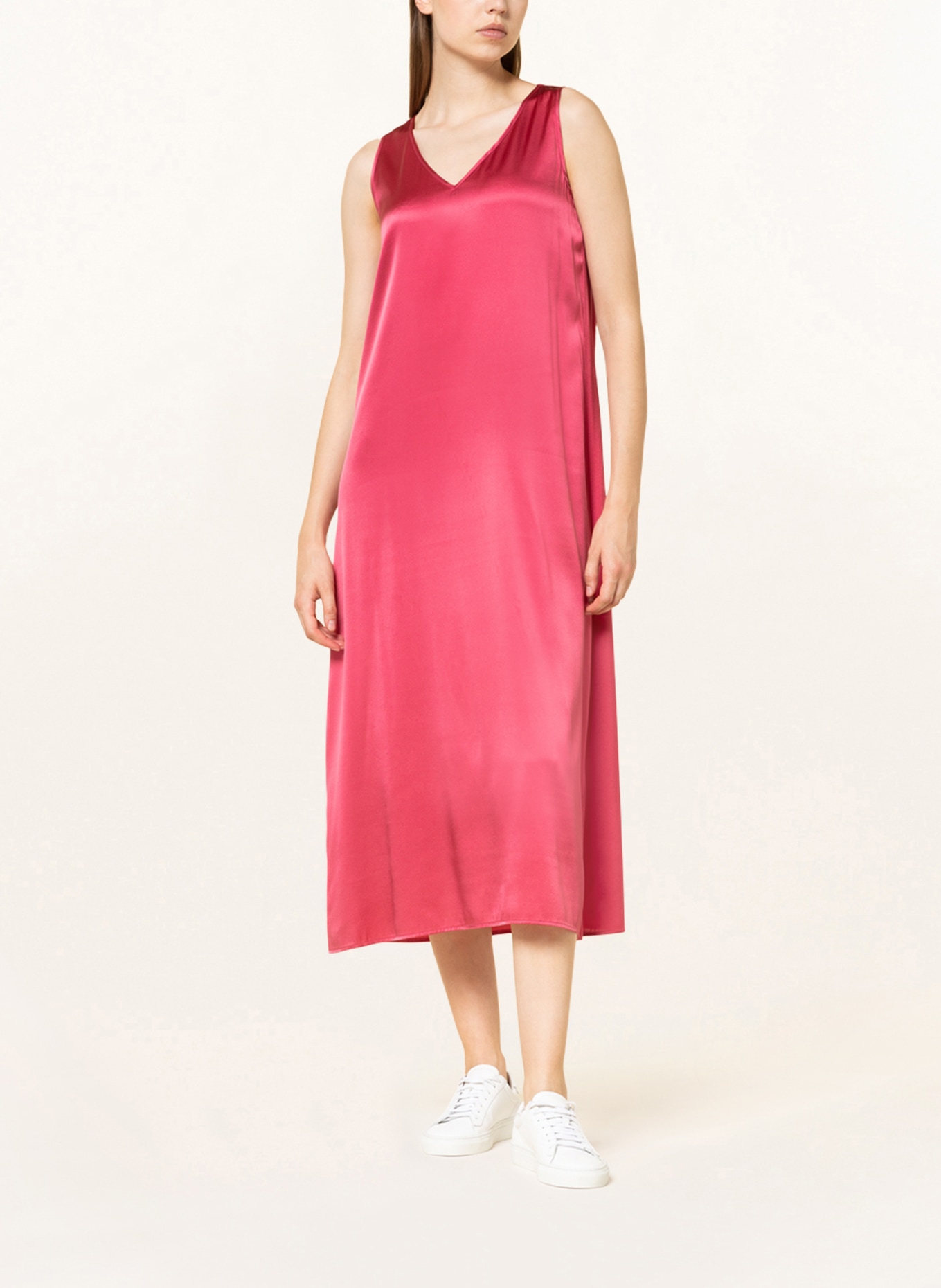 (THE MERCER) N.Y. Sukienka z jedwabiu, Kolor: MOCNORÓŻOWY (Obrazek 2)