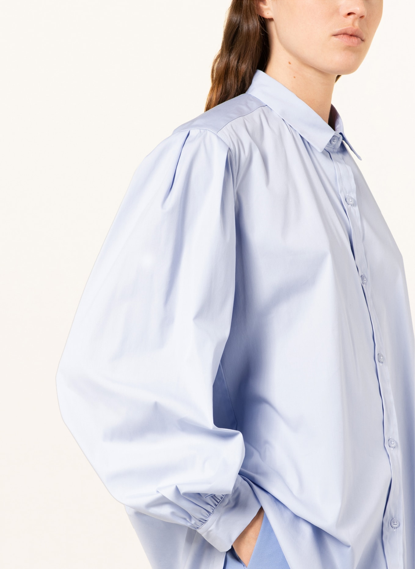 (THE MERCER) N.Y. Shirt blouse, Color: LIGHT BLUE (Image 5)