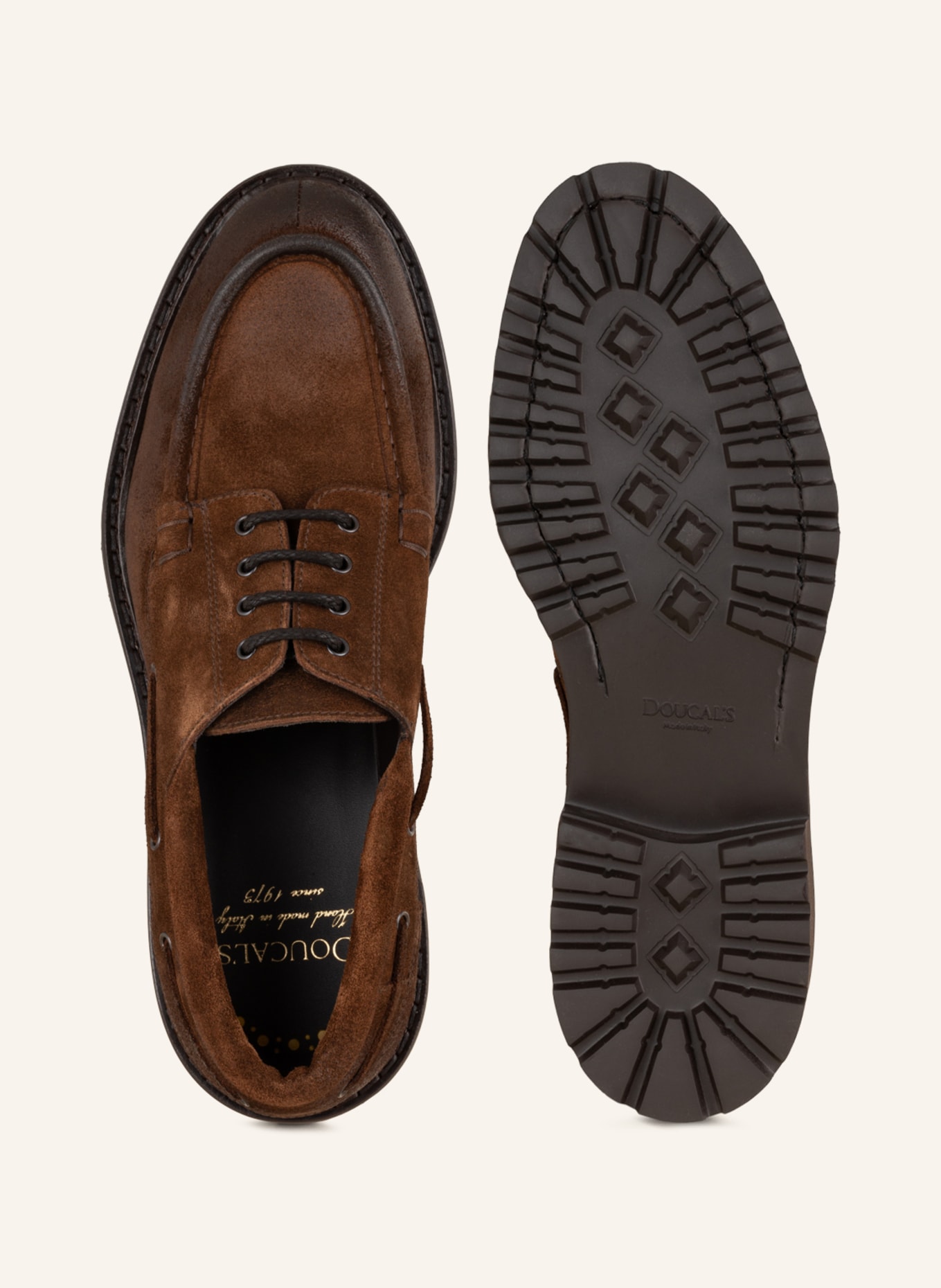 DOUCAL'S Platform lace-up shoes, Color: DARK BROWN (Image 5)