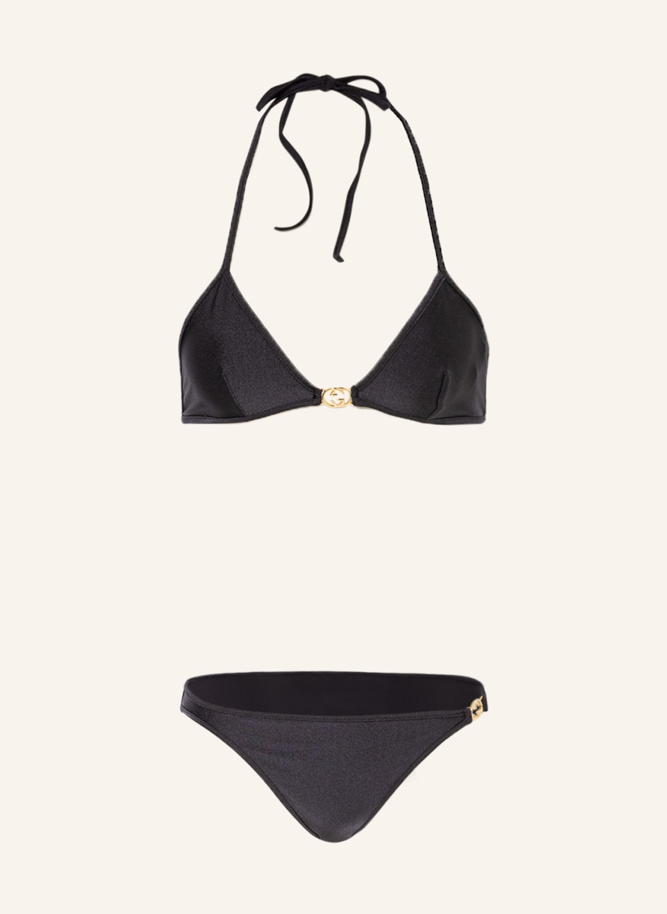 GUCCI Triangle bikini, Color: BLACK (Image 1)