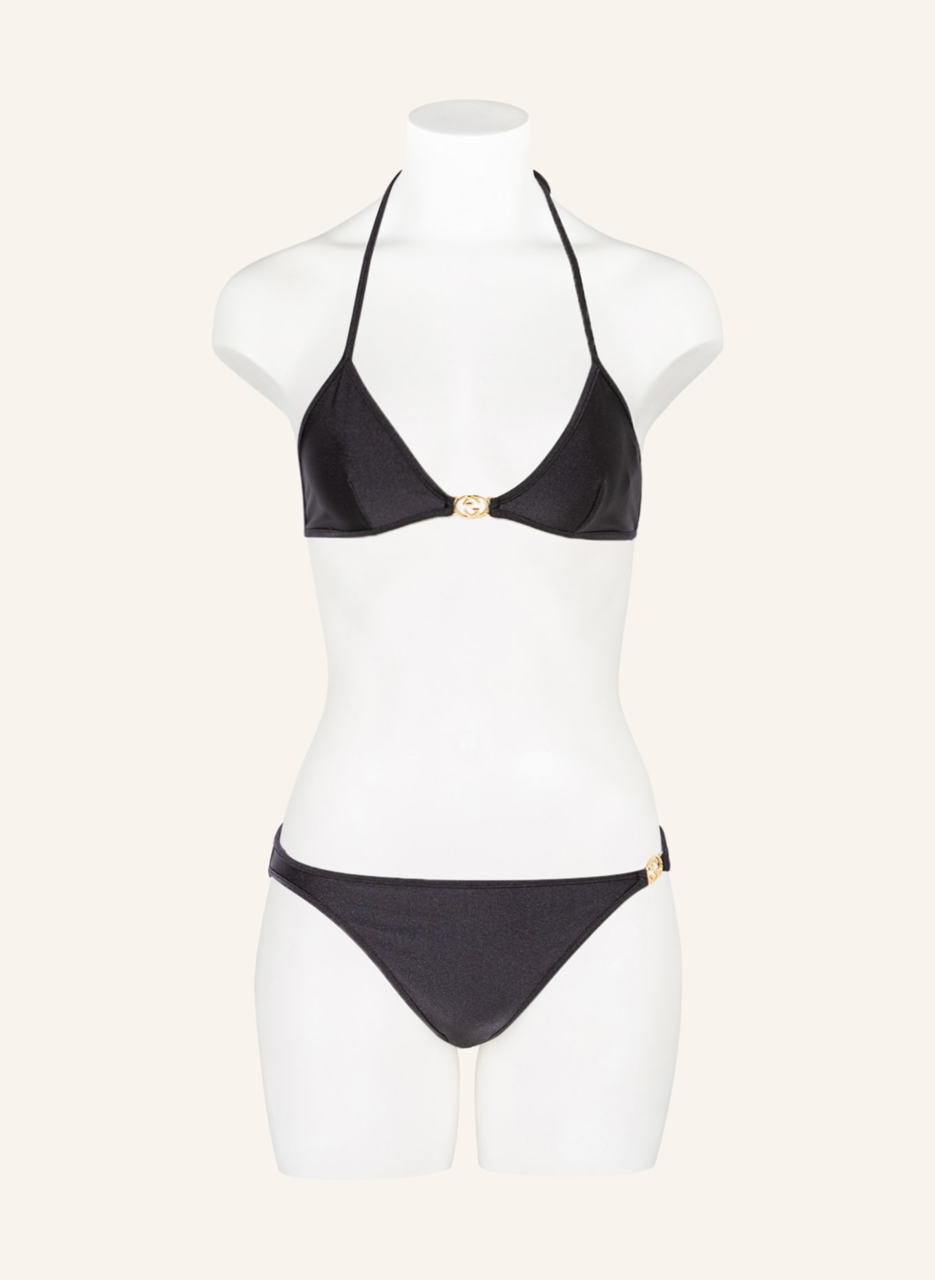 GUCCI Triangel-Bikini, Farbe: SCHWARZ (Bild 2)