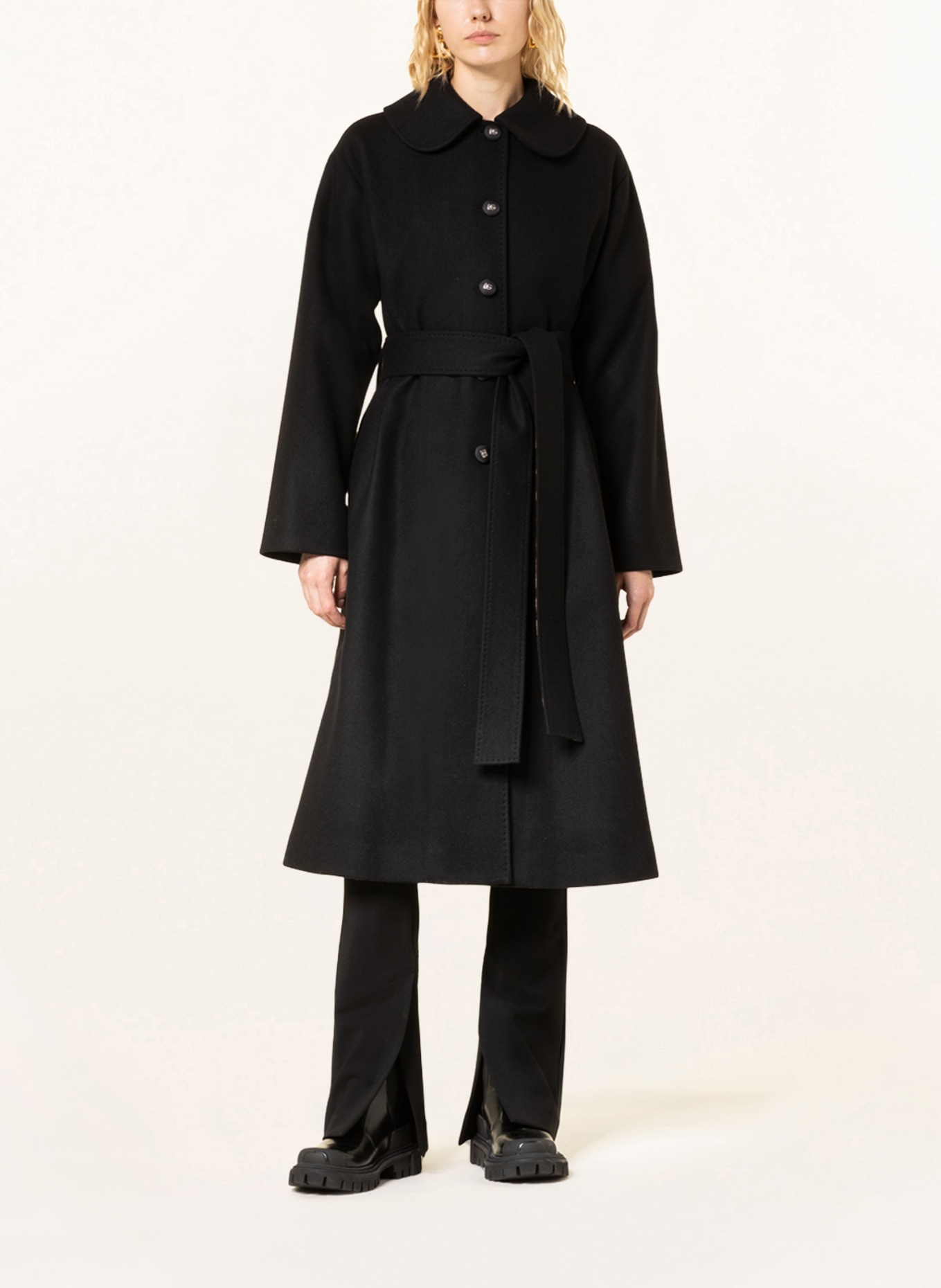 DOLCE & GABBANA Wool coat , Color: BLACK (Image 2)