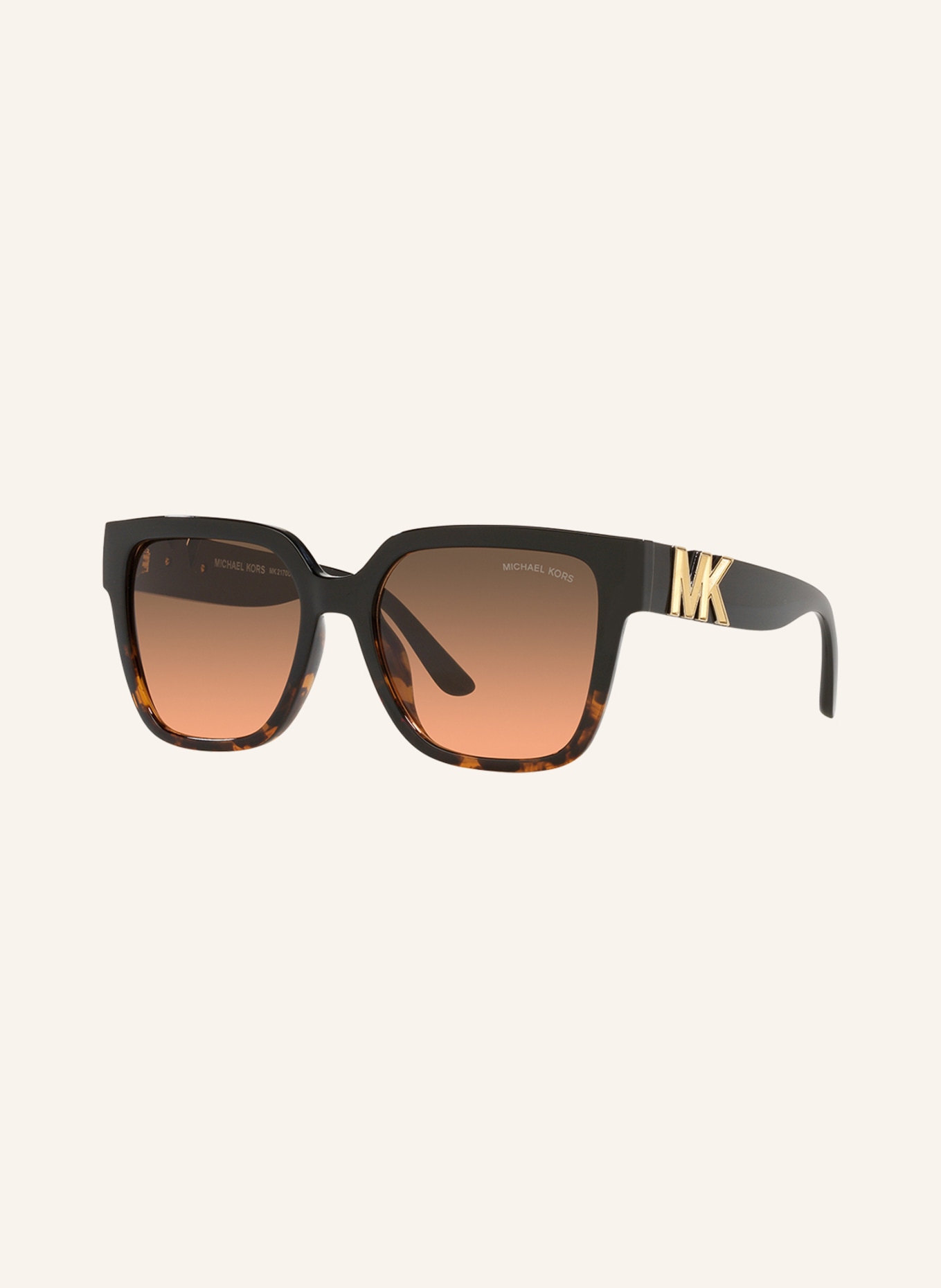 MICHAEL KORS Sunglasses MK-2170U KARLIE, Color: 390818 - BLACK/ DARK BROWN (Image 1)