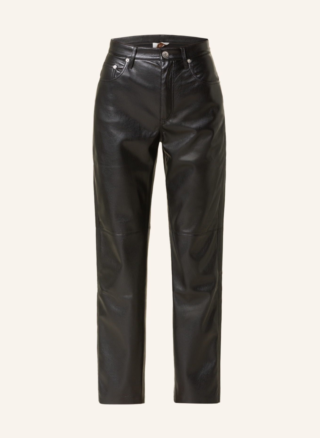 Nanushka Pants VINNI in leather look, Color: BLACK (Image 1)