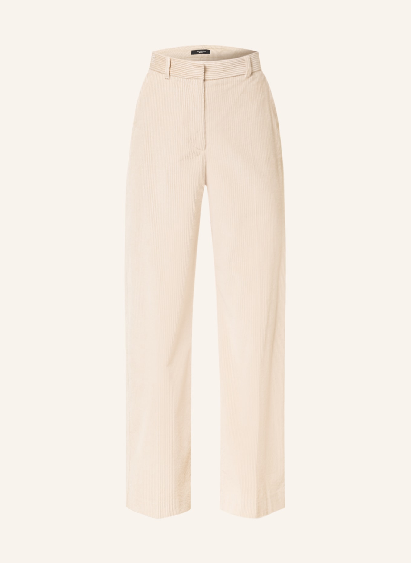 WEEKEND MaxMara Wide leg trousers LUSSO in corduroy , Color: BEIGE (Image 1)