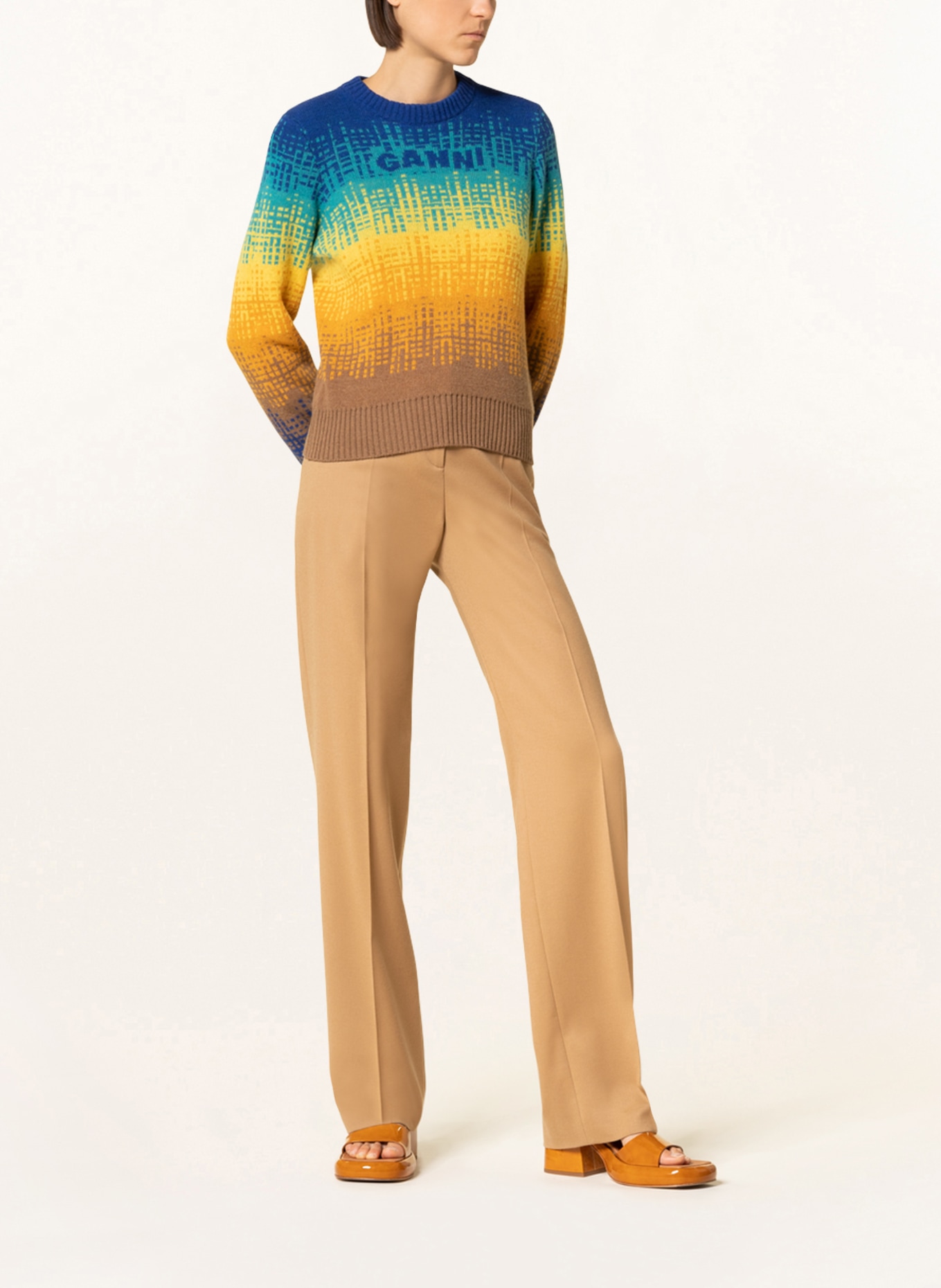 GANNI Pullover, Farbe: BLAU (Bild 2)