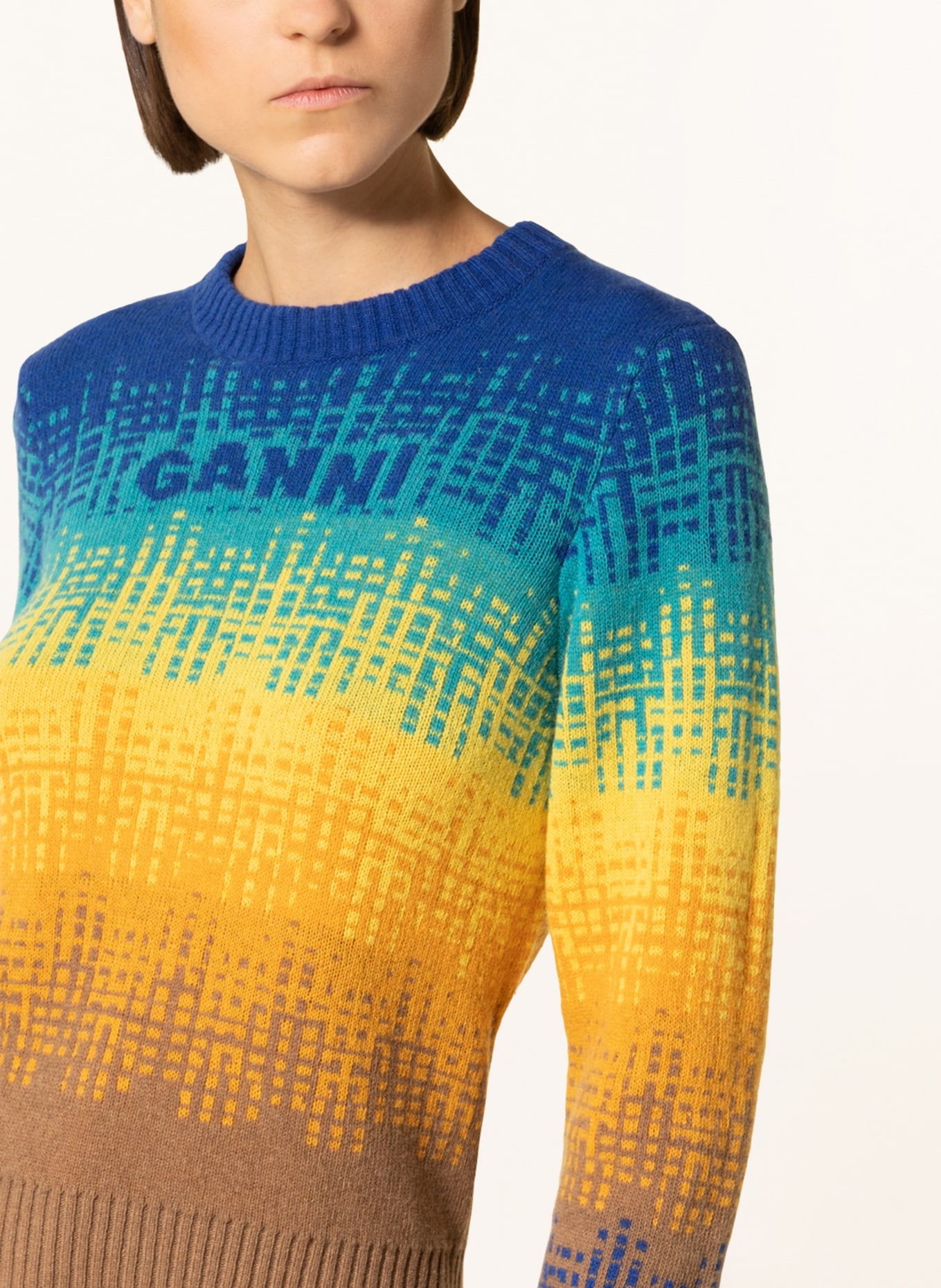 GANNI Sweater, Color: BLUE (Image 4)