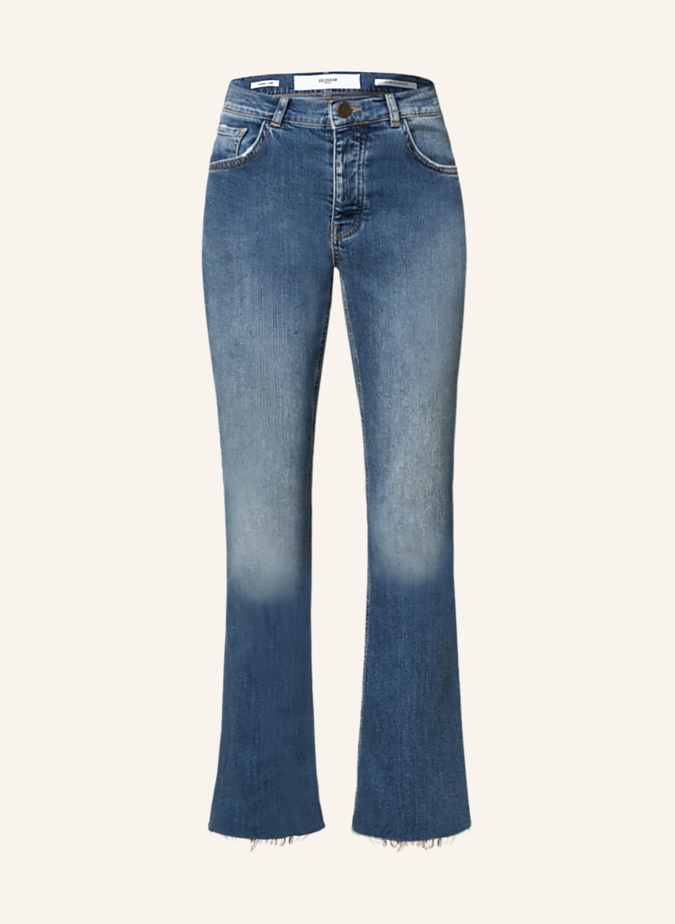 GOLDGARN DENIM Bootcut Jeans LINDENHOF, Farbe: 1090 MID BLUE (Bild 1)
