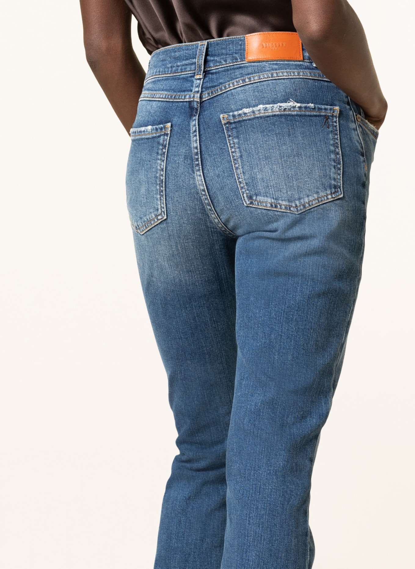 GOLDGARN DENIM Bootcut Jeans LINDENHOF, Farbe: 1090 MID BLUE (Bild 5)