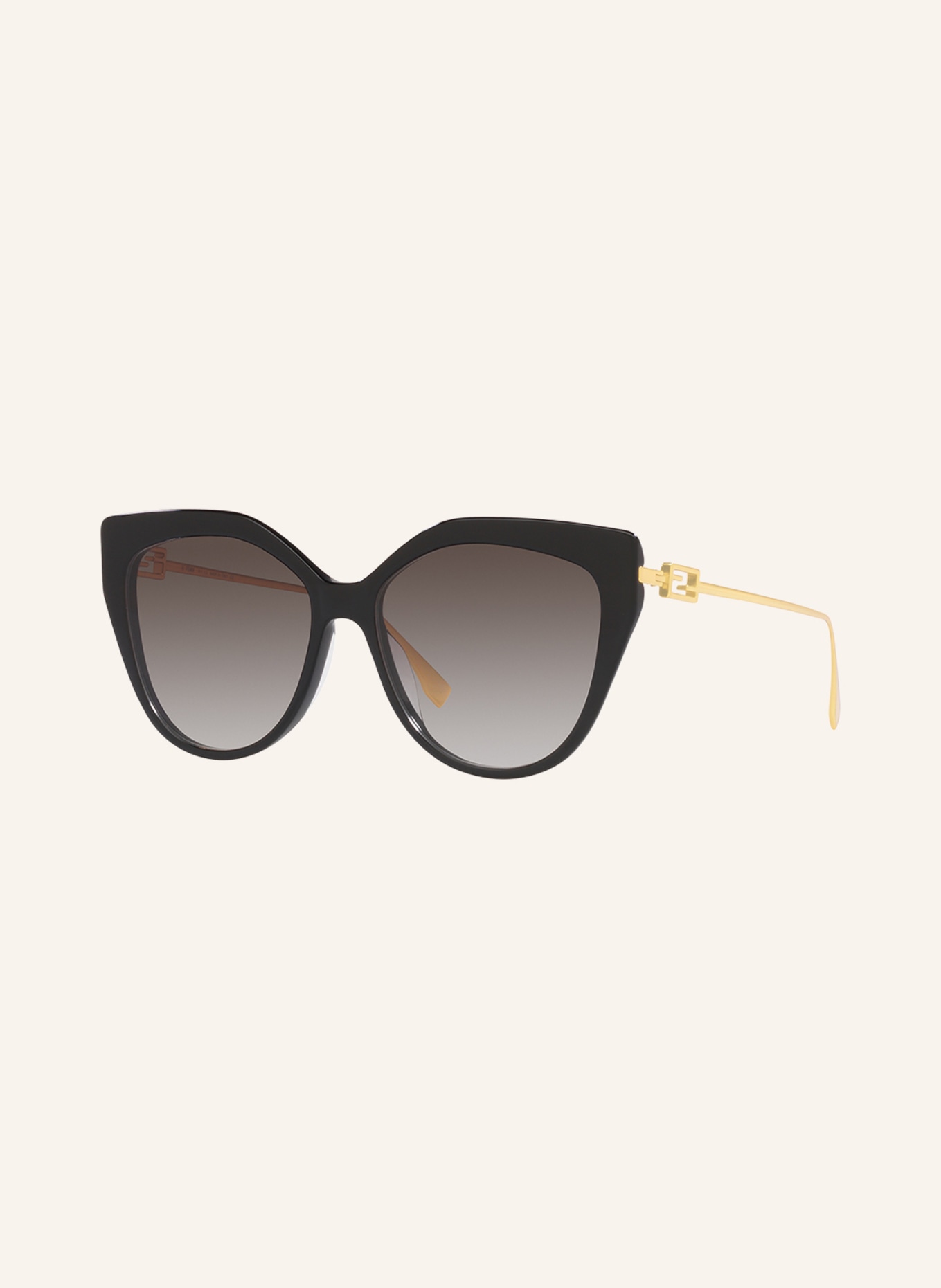 FENDI Sunglasses FE40011U, Color: 1100D1 - BLACK/ BLACK GRADIENT (Image 1)