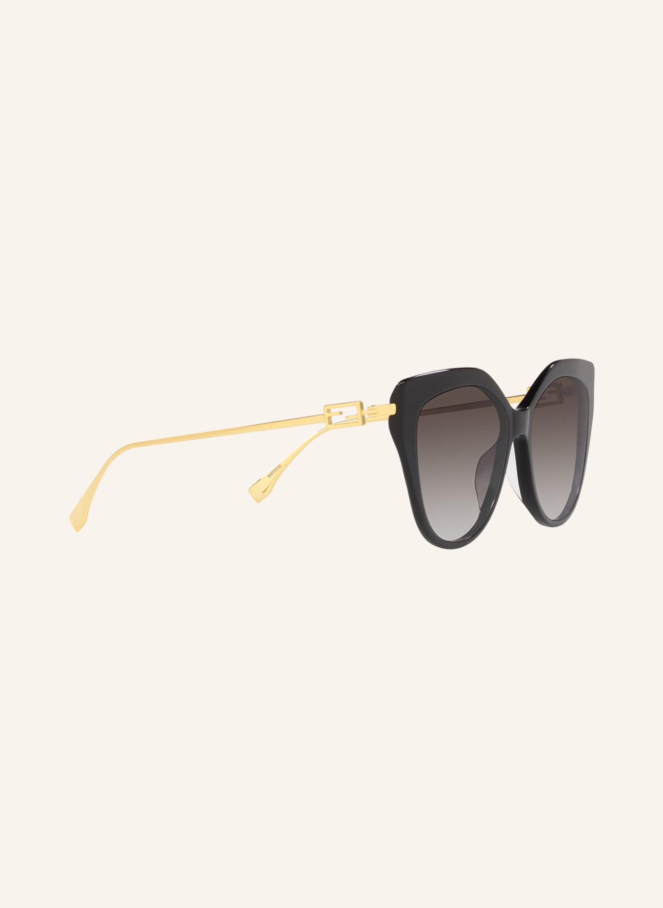 FENDI Sunglasses FE40011U, Color: 1100D1 - BLACK/ BLACK GRADIENT (Image 3)