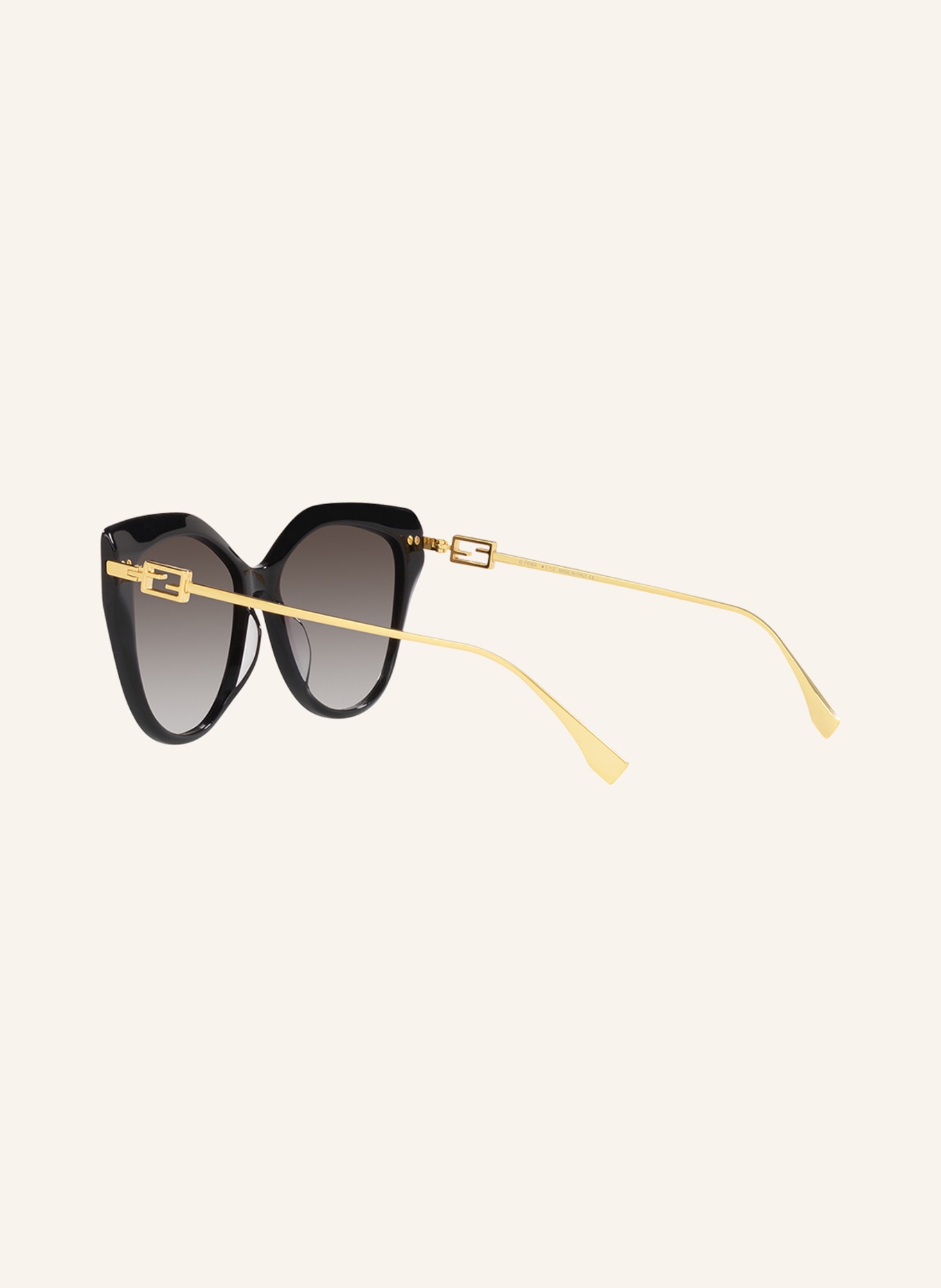 FENDI Sunglasses FE40011U, Color: 1100D1 - BLACK/ BLACK GRADIENT (Image 4)