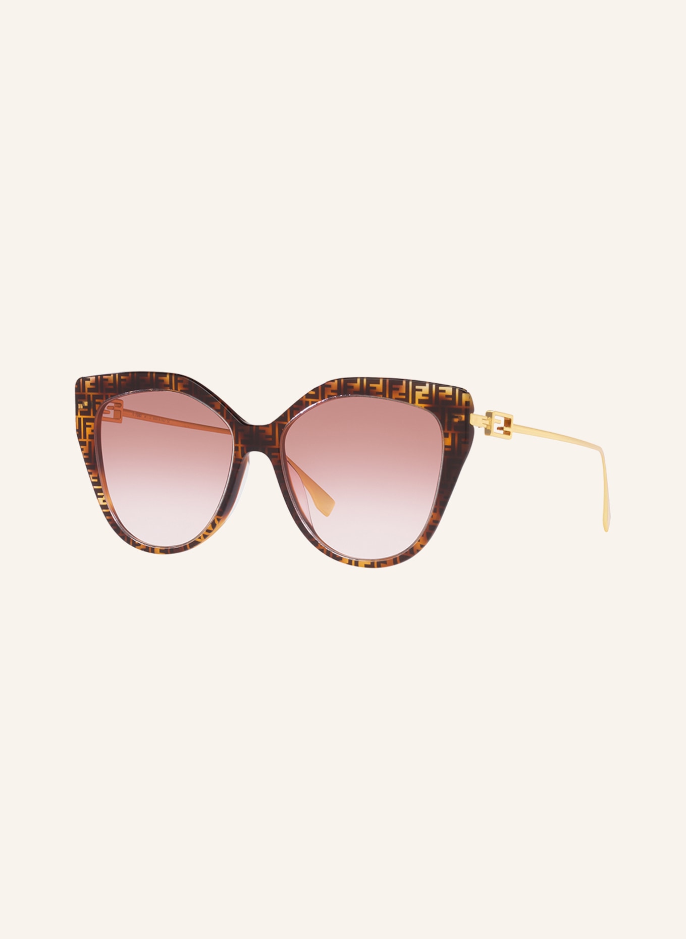 FENDI Sunglasses FE40011U, Color: 4402U1 - BROWN HAVANA/ BROWN GRADIENT (Image 1)