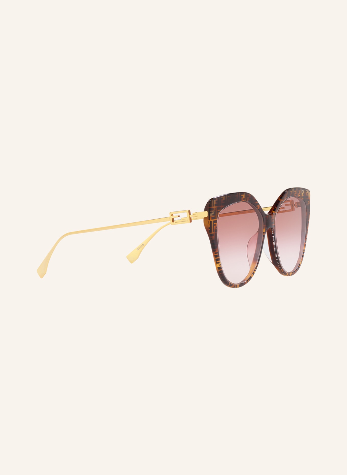 FENDI Sunglasses FE40011U, Color: 4402U1 - BROWN HAVANA/ BROWN GRADIENT (Image 3)