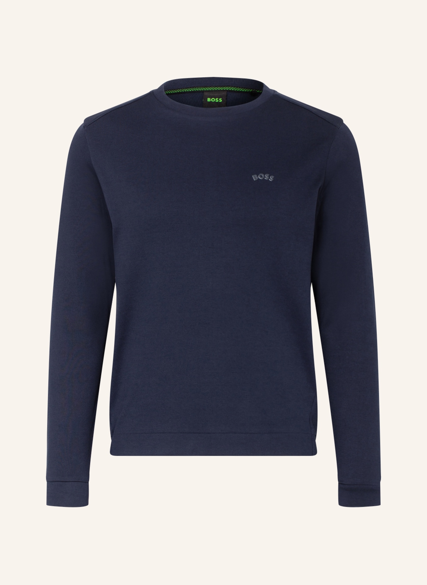 BOSS Sweatshirt SALBO CURVED , Farbe: DUNKELBLAU (Bild 1)
