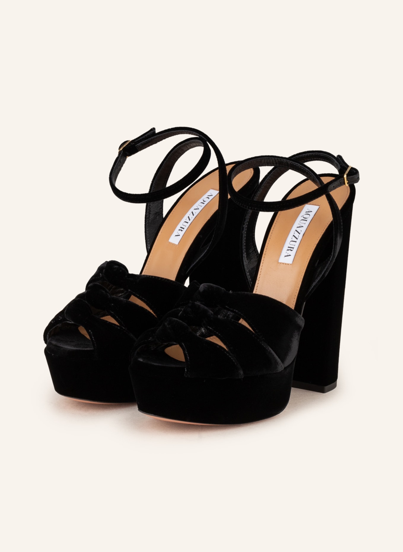 AQUAZZURA Platform sandals MIRA, Color: BLACK (Image 1)