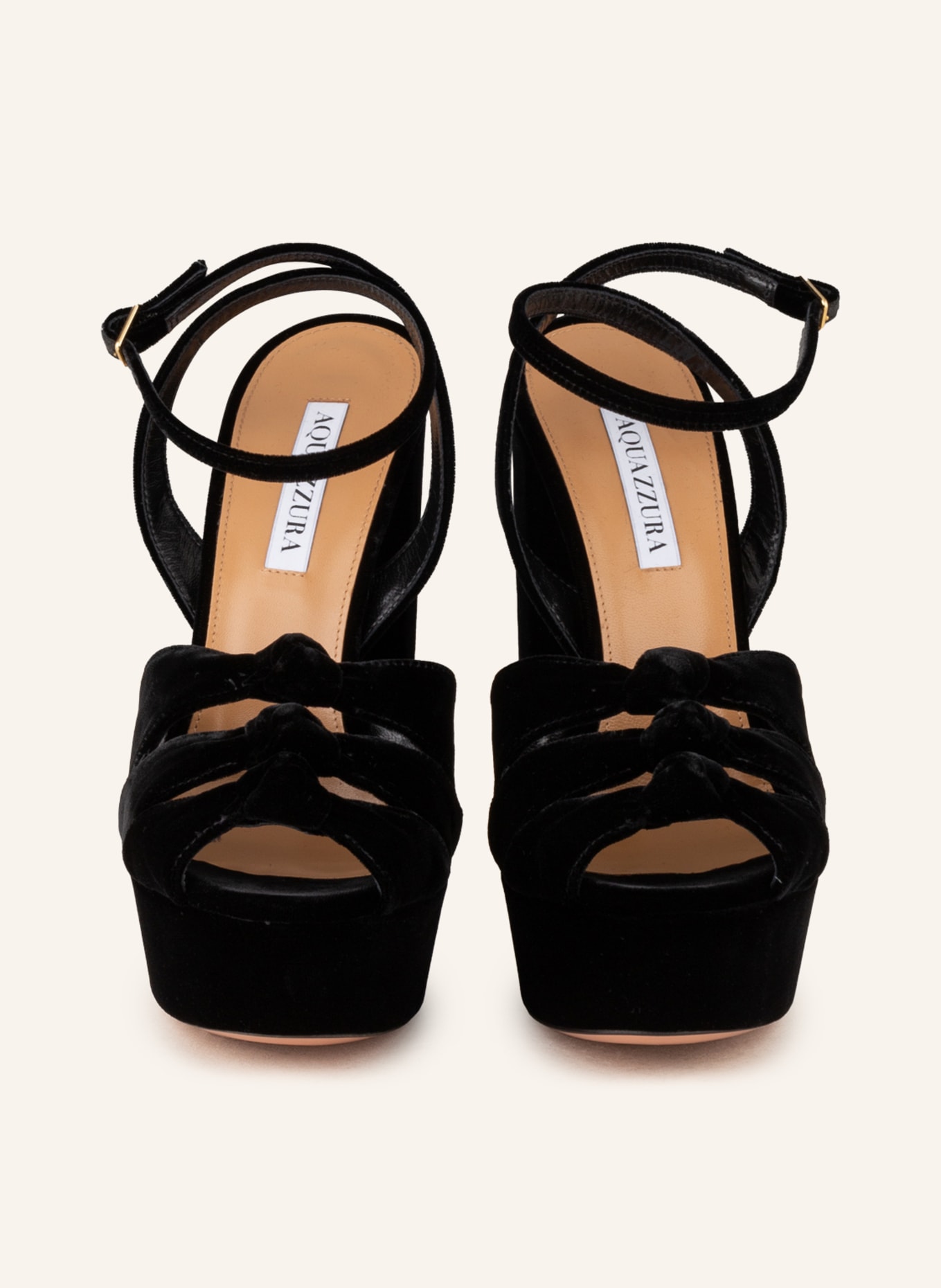 AQUAZZURA Platform sandals MIRA, Color: BLACK (Image 3)