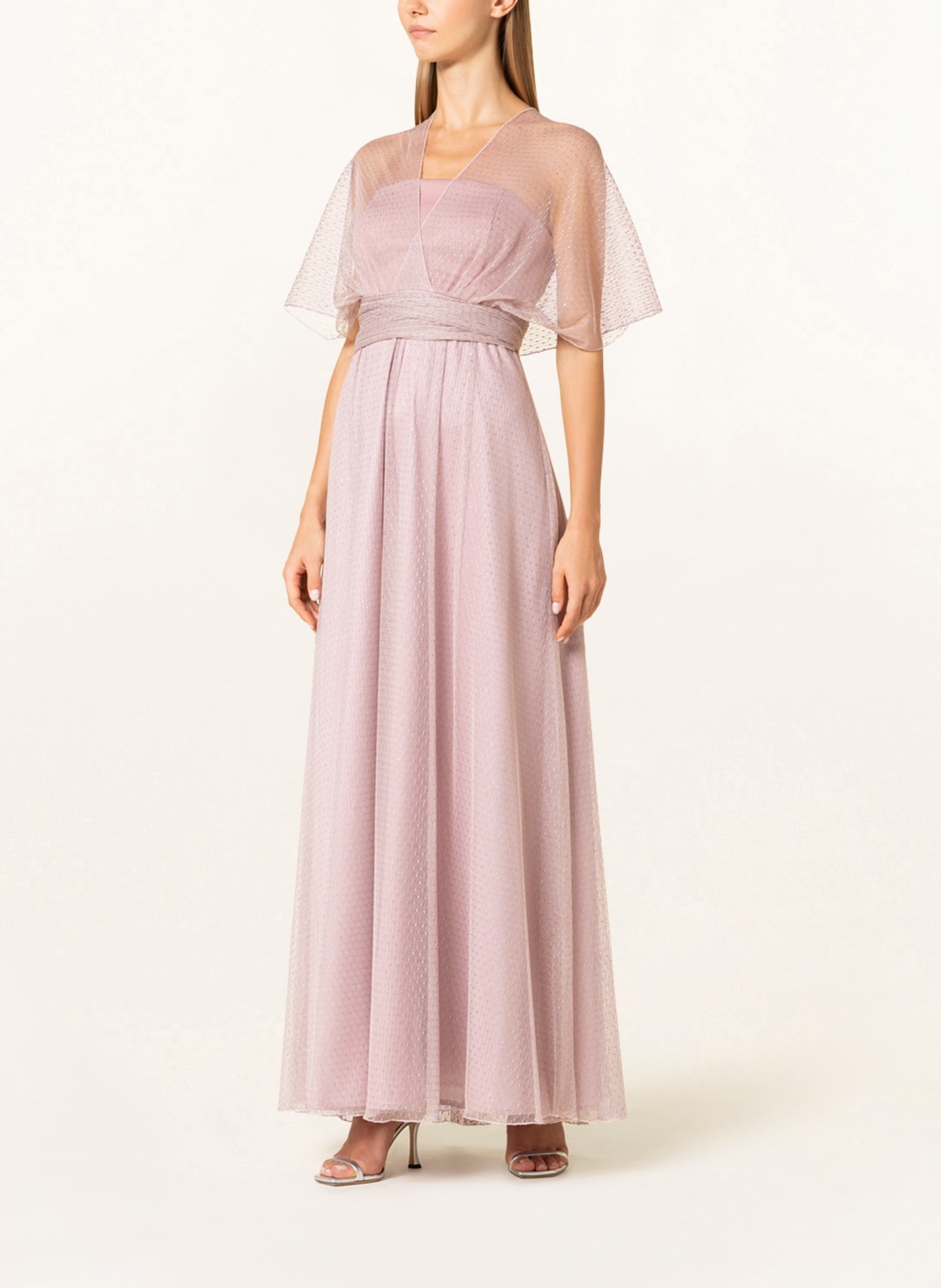 SWING Evening dress with glitter thread , Color: ROSE (Image 2)