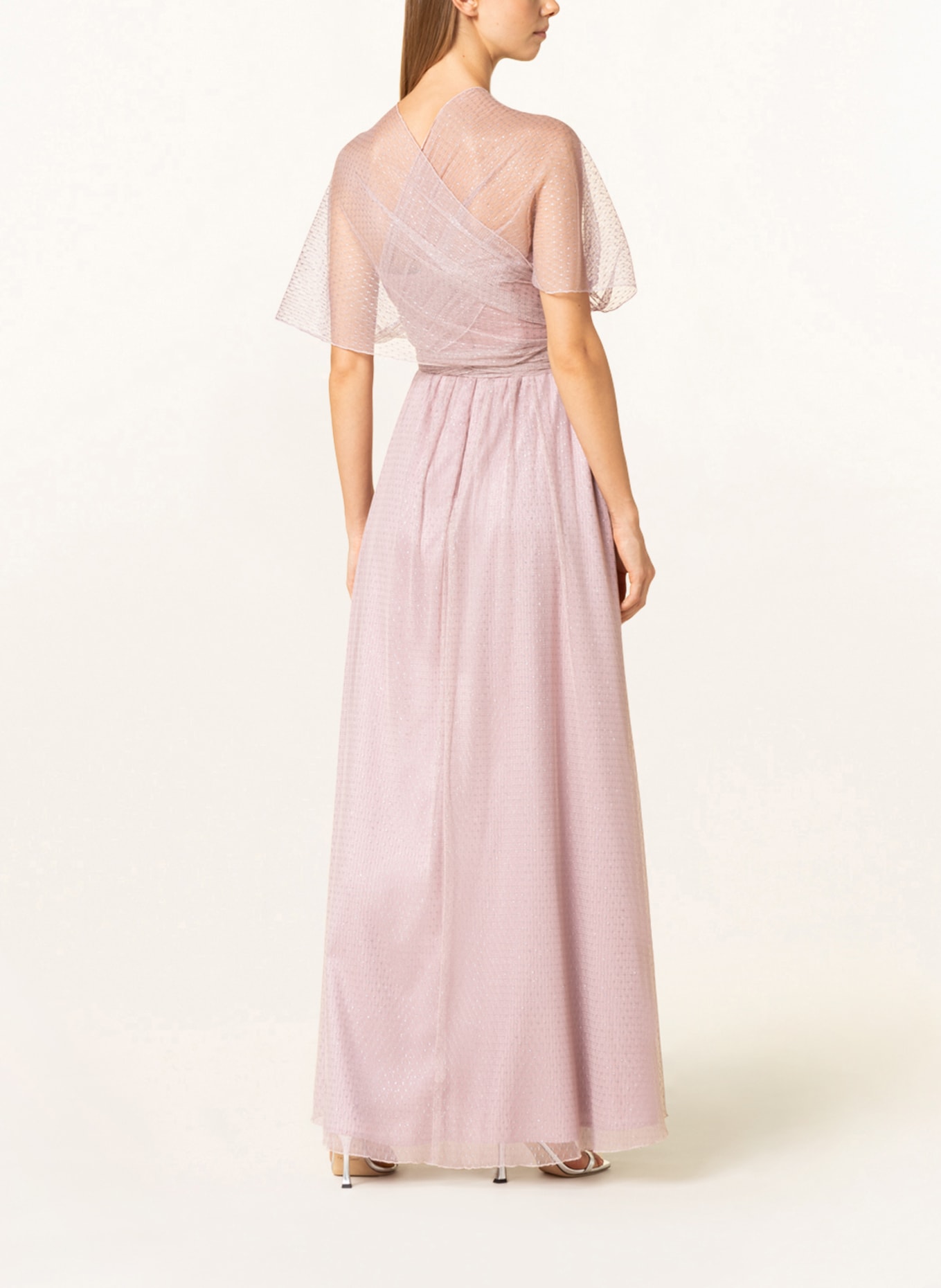 SWING Abendkleid mit Glitzergarn , Farbe: ROSÉ (Bild 3)