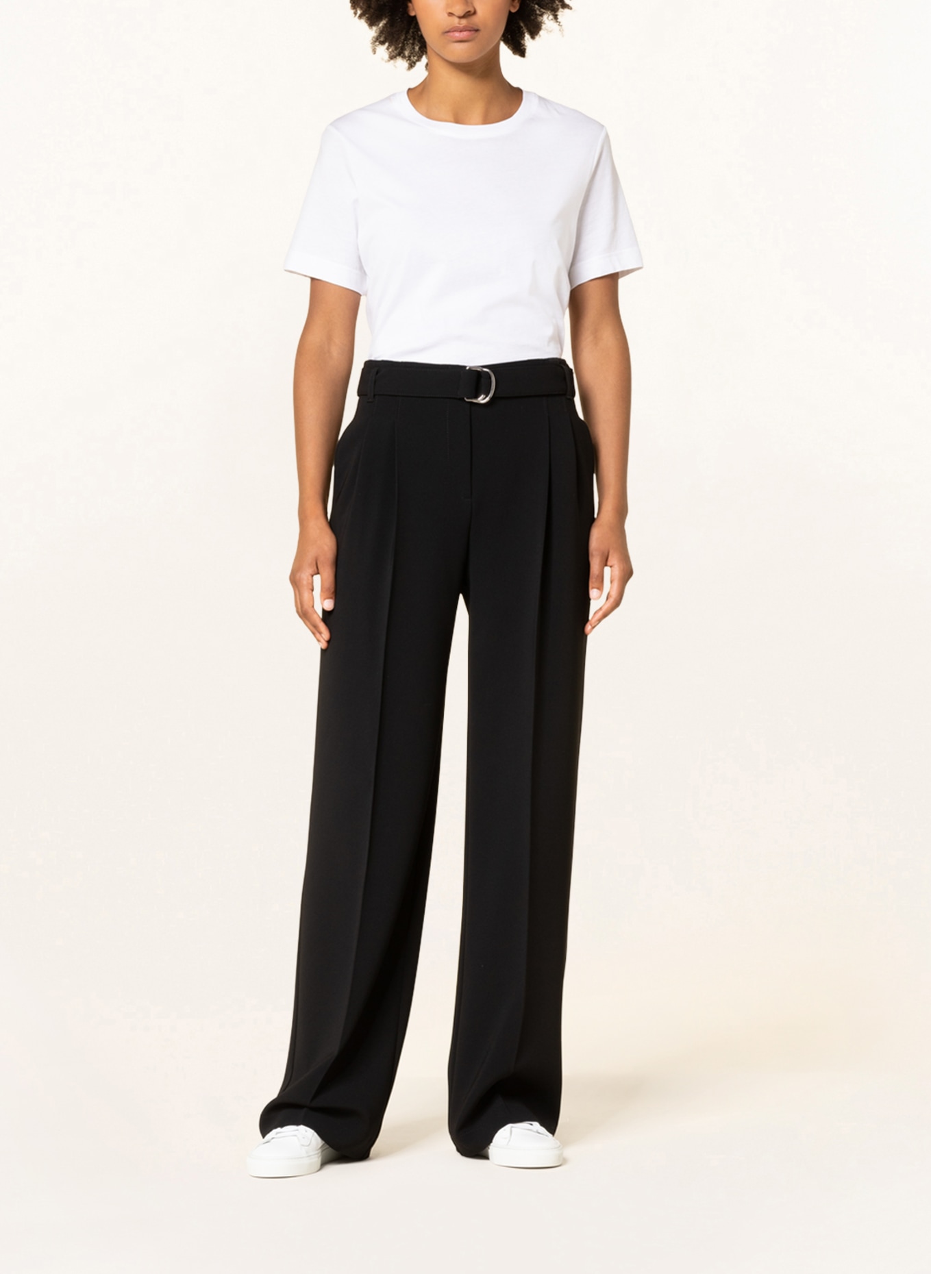 BOSS Wide leg trousers TAPIANA, Color: BLACK (Image 2)
