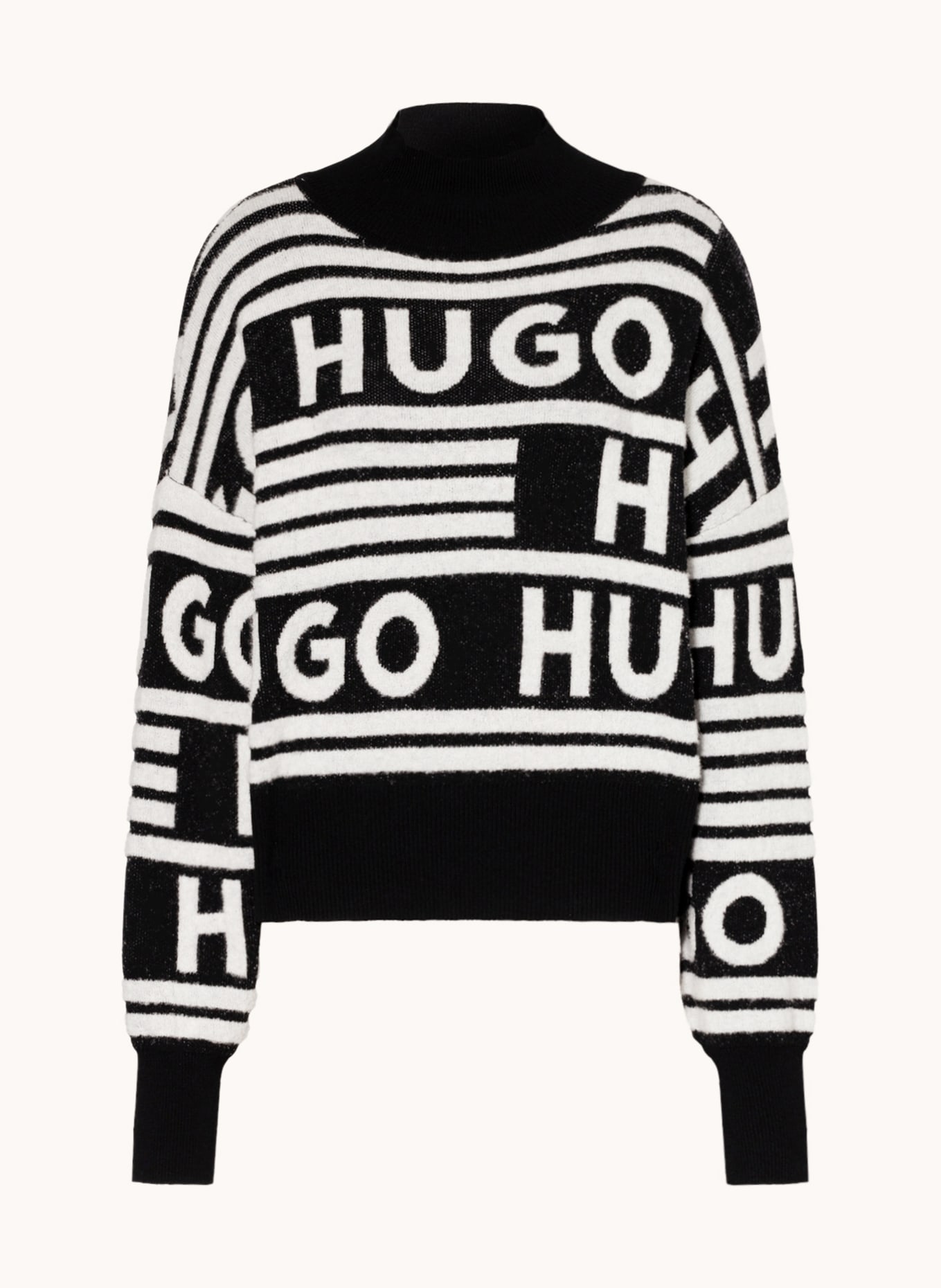HUGO Sweater SISMINA, Color: BLACK/ WHITE (Image 1)