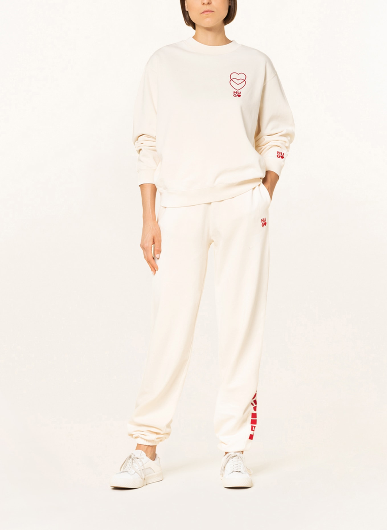 HUGO Sweatpants NJOLA, Color: WHITE (Image 2)