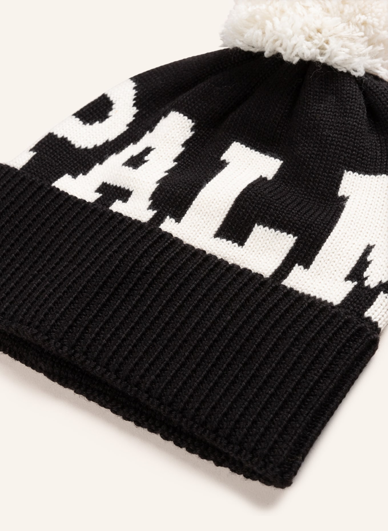 Palm Angels Hat, Color: BLACK/ WHITE (Image 2)