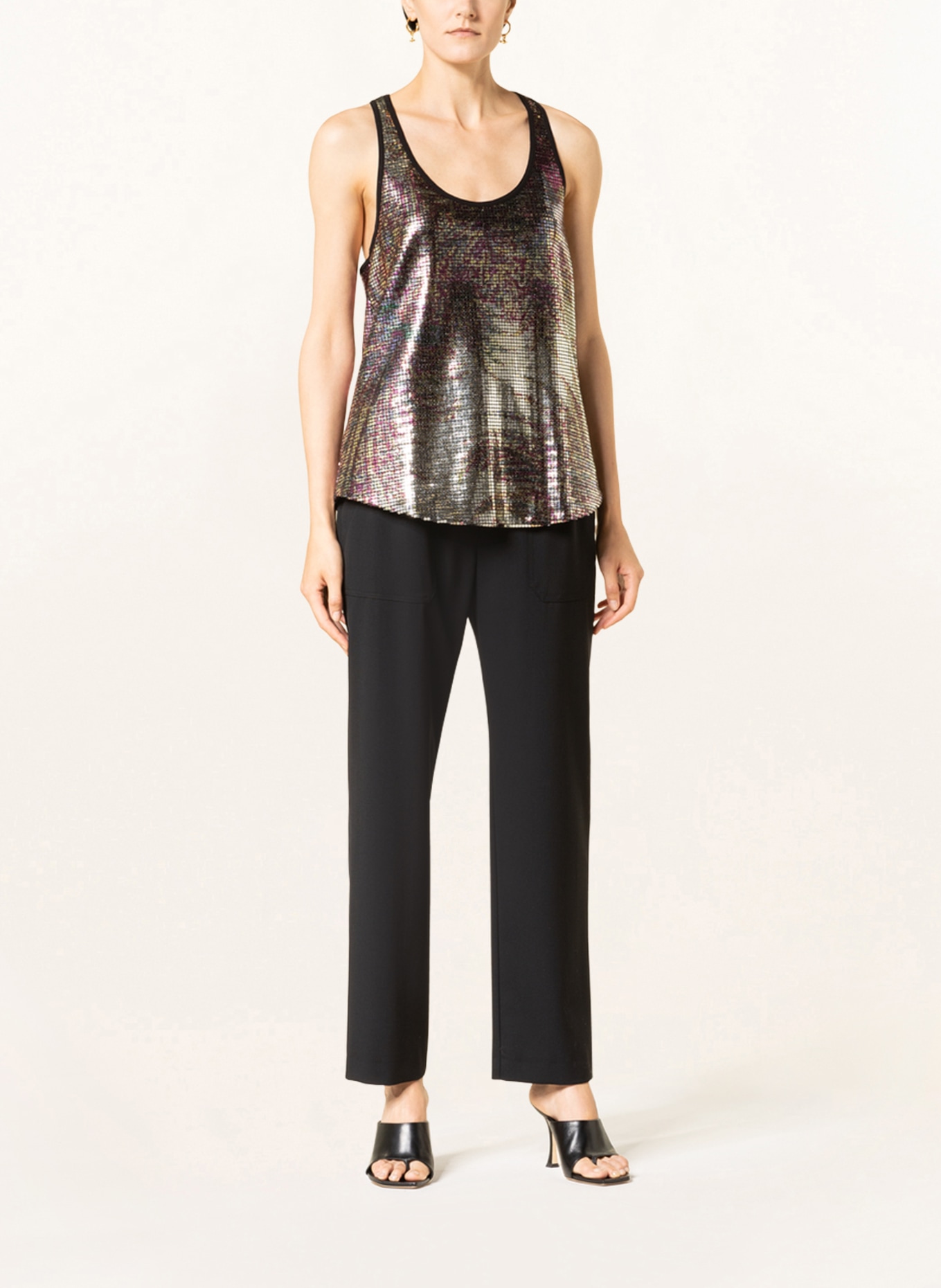 ETRO Top ANICKA with sequins, Color: DARK RED/ BLACK (Image 2)
