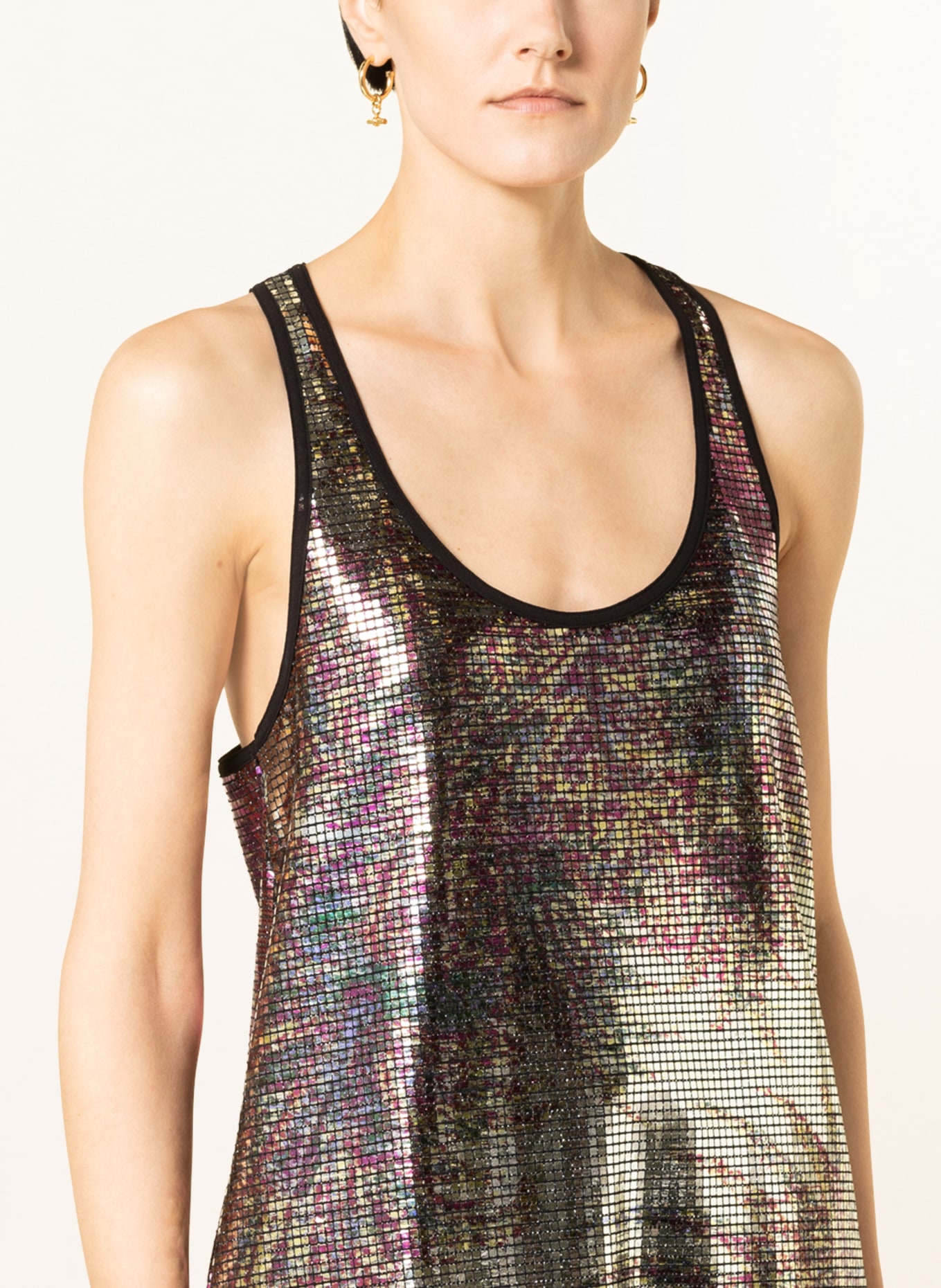 ETRO Top ANICKA with sequins, Color: DARK RED/ BLACK (Image 4)