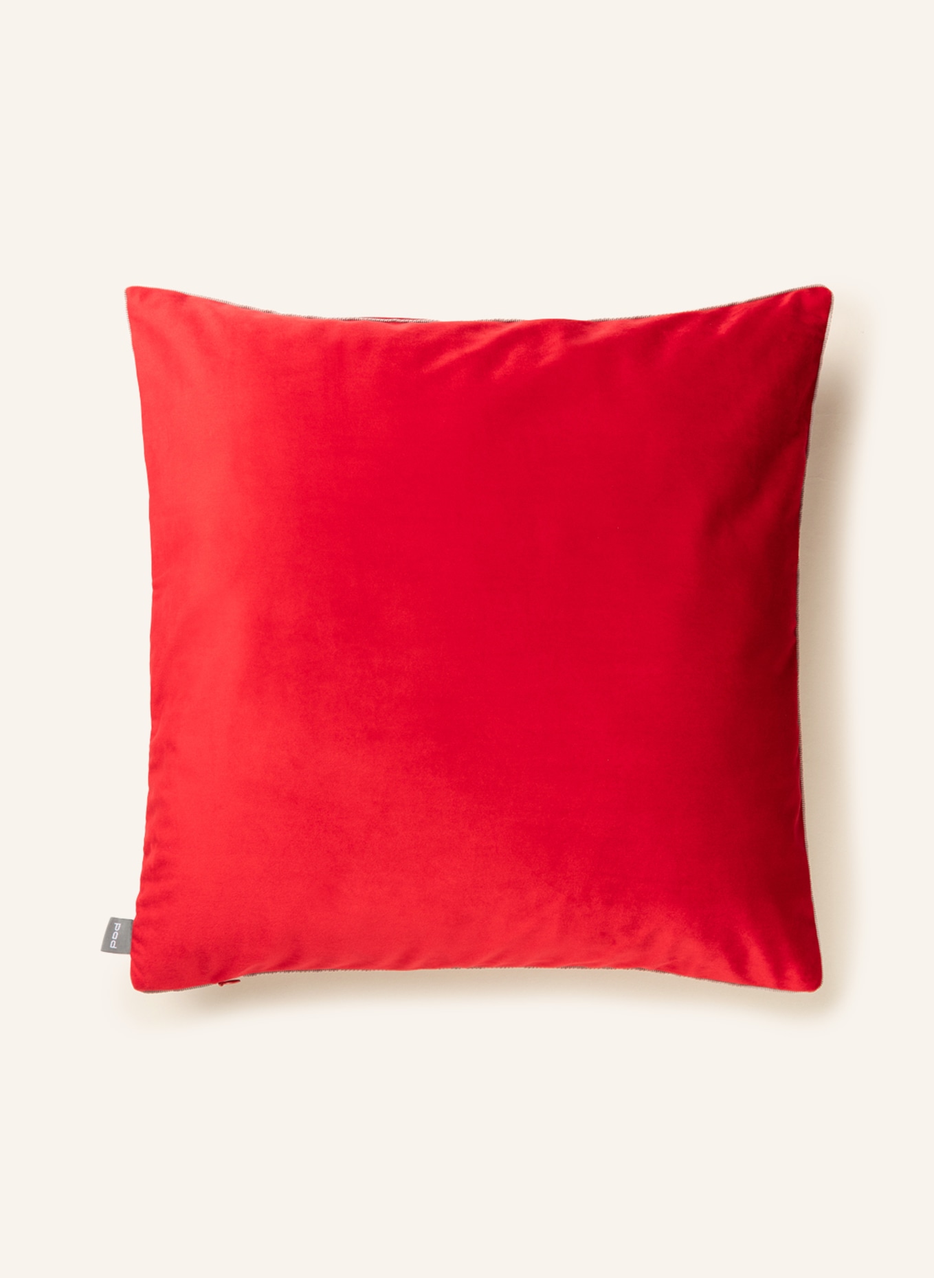 PAD Velvet decorative cushion cover ELEGANCE, Color: RED (Image 2)