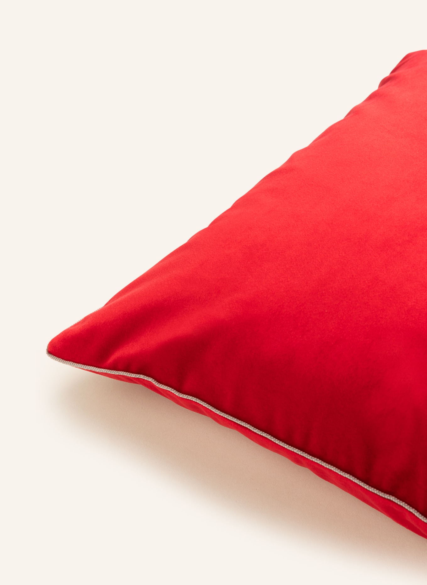 PAD Velvet decorative cushion cover ELEGANCE, Color: RED (Image 3)
