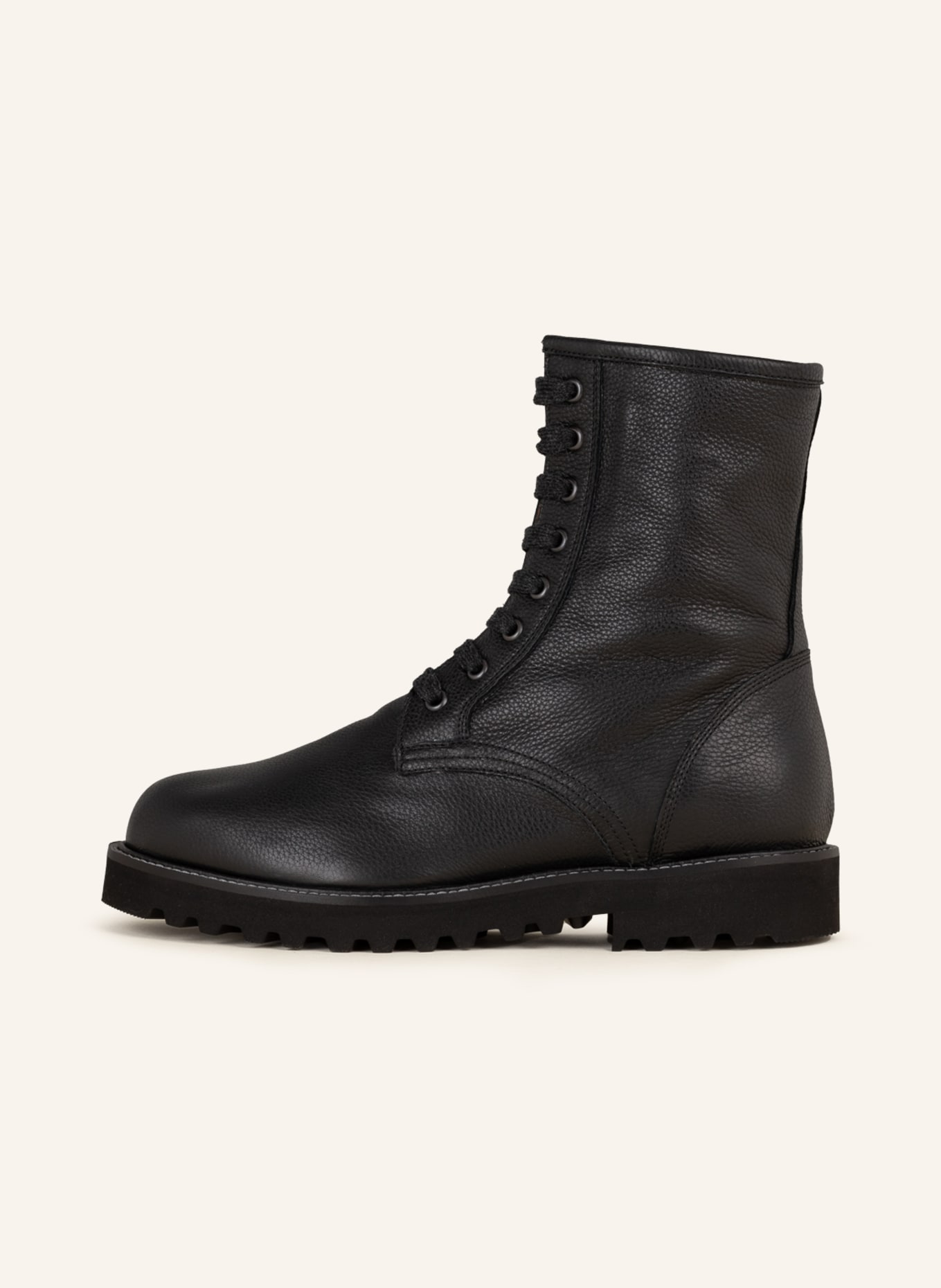 VIAMERCANTI Lace-up boots, Color: BLACK (Image 4)