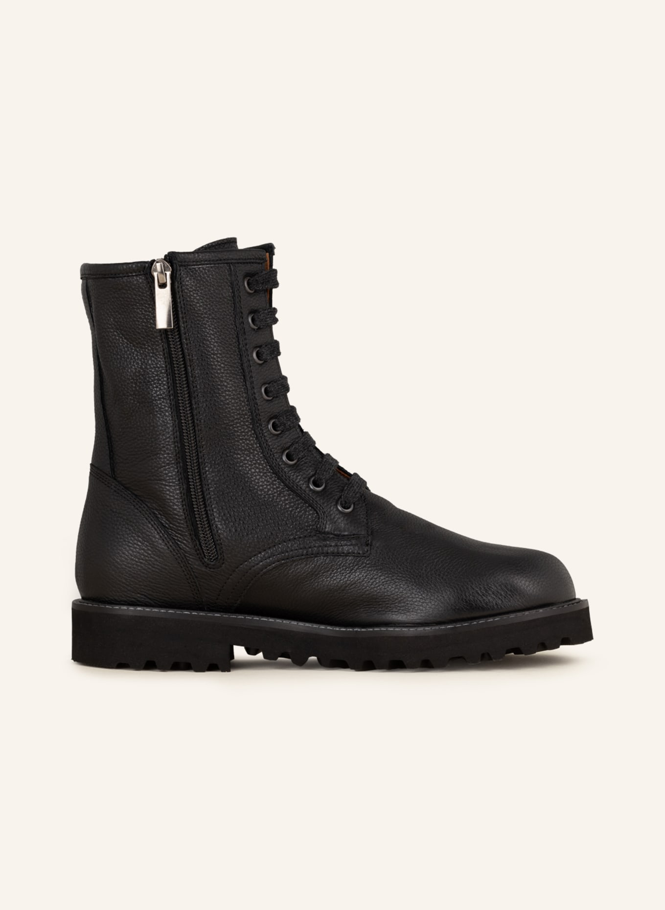 VIAMERCANTI Lace-up boots, Color: BLACK (Image 5)