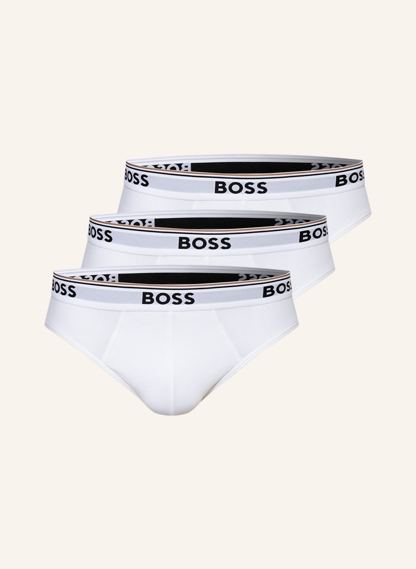 BOSS 3-pack briefs, Color: WHITE (Image 1)