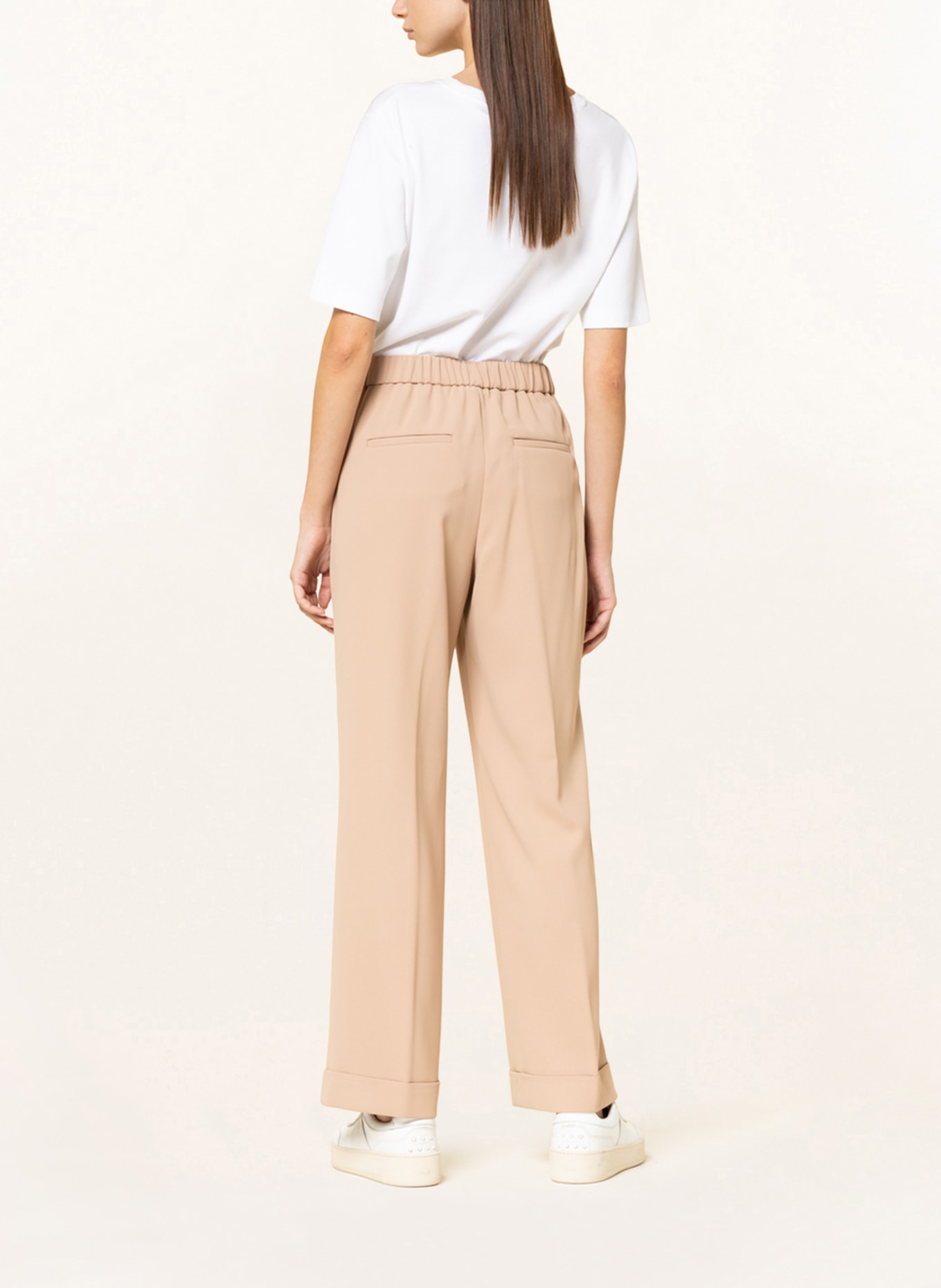 PESERICO Trousers in jogger style, Color: BEIGE (Image 3)