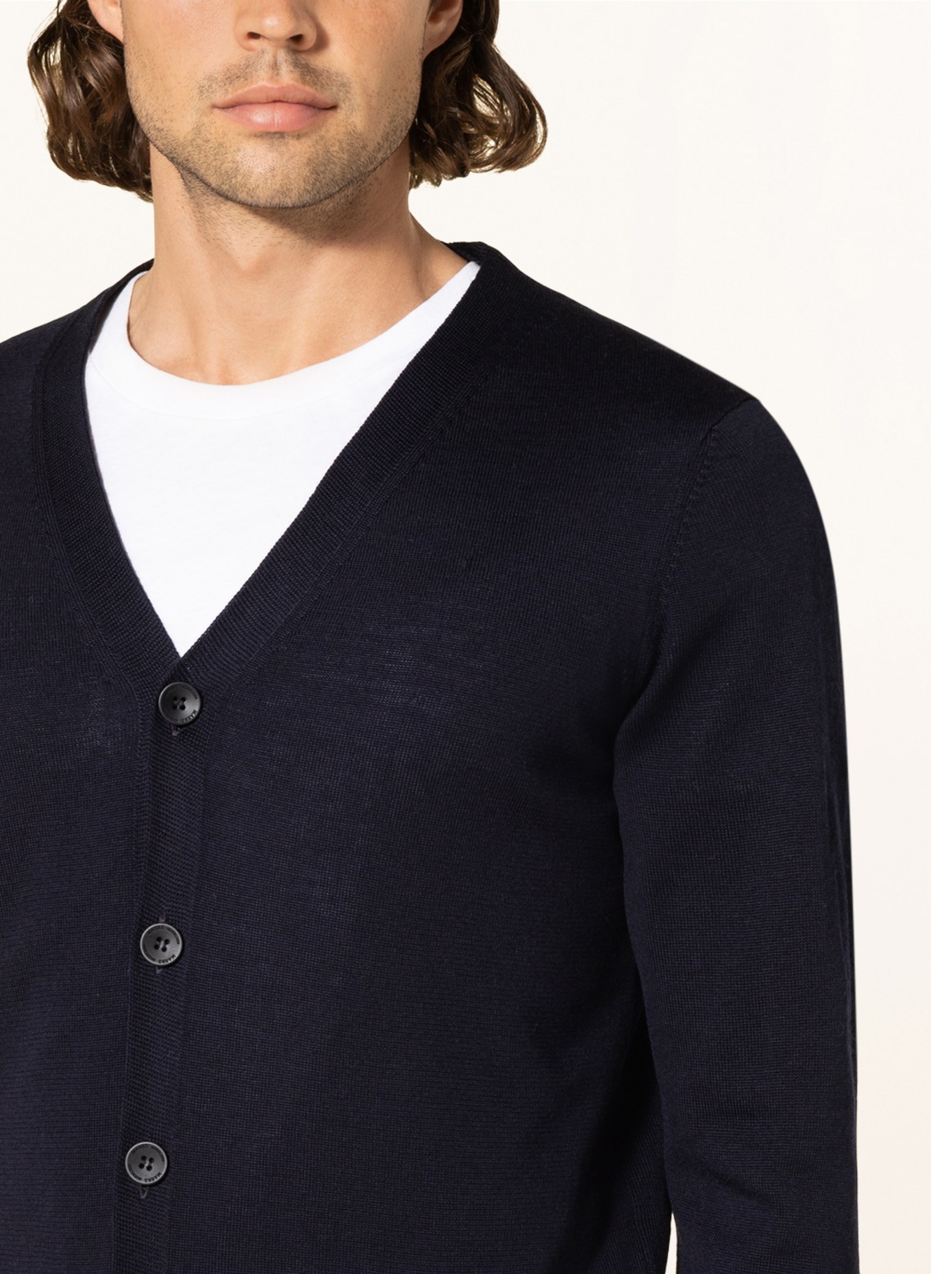 MAERZ MUENCHEN Strickjacke: DUNKELBLAU