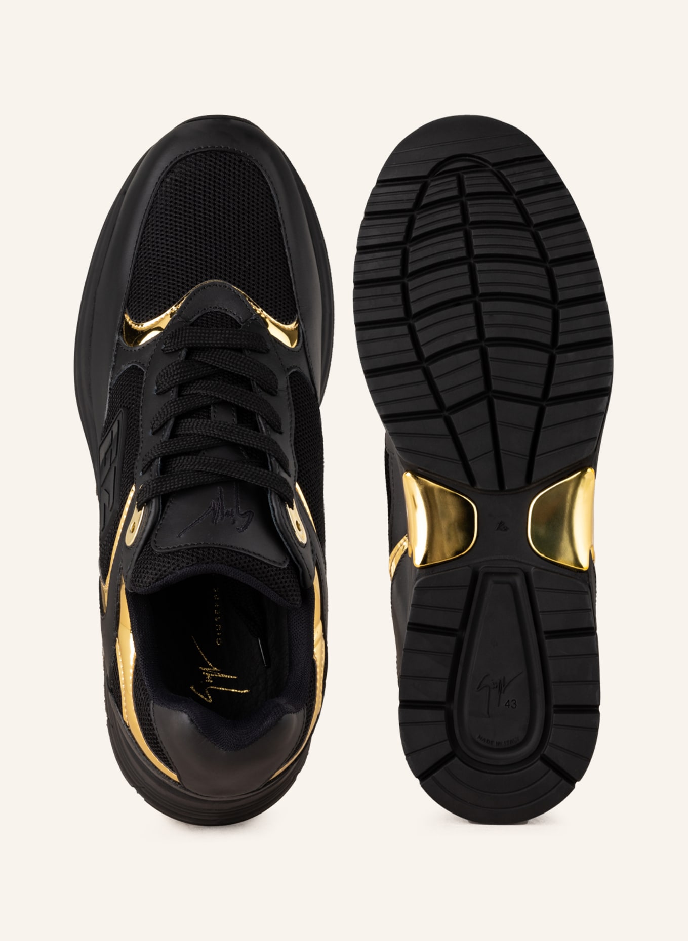 GIUSEPPE ZANOTTI DESIGN Sneakers GZ RUNNER, Color: BLACK (Image 5)