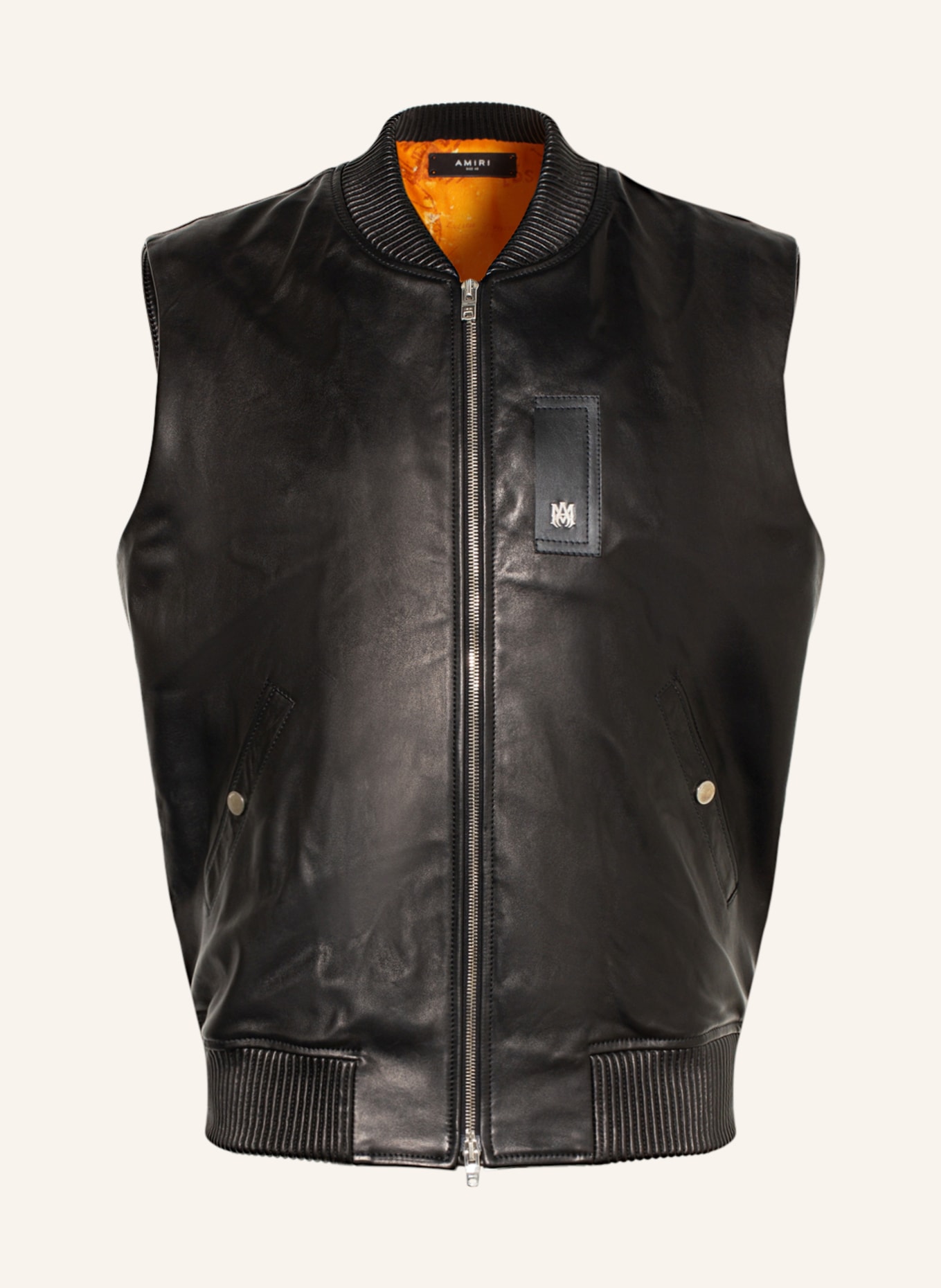 AMIRI Leather vest , Color: BLACK (Image 1)