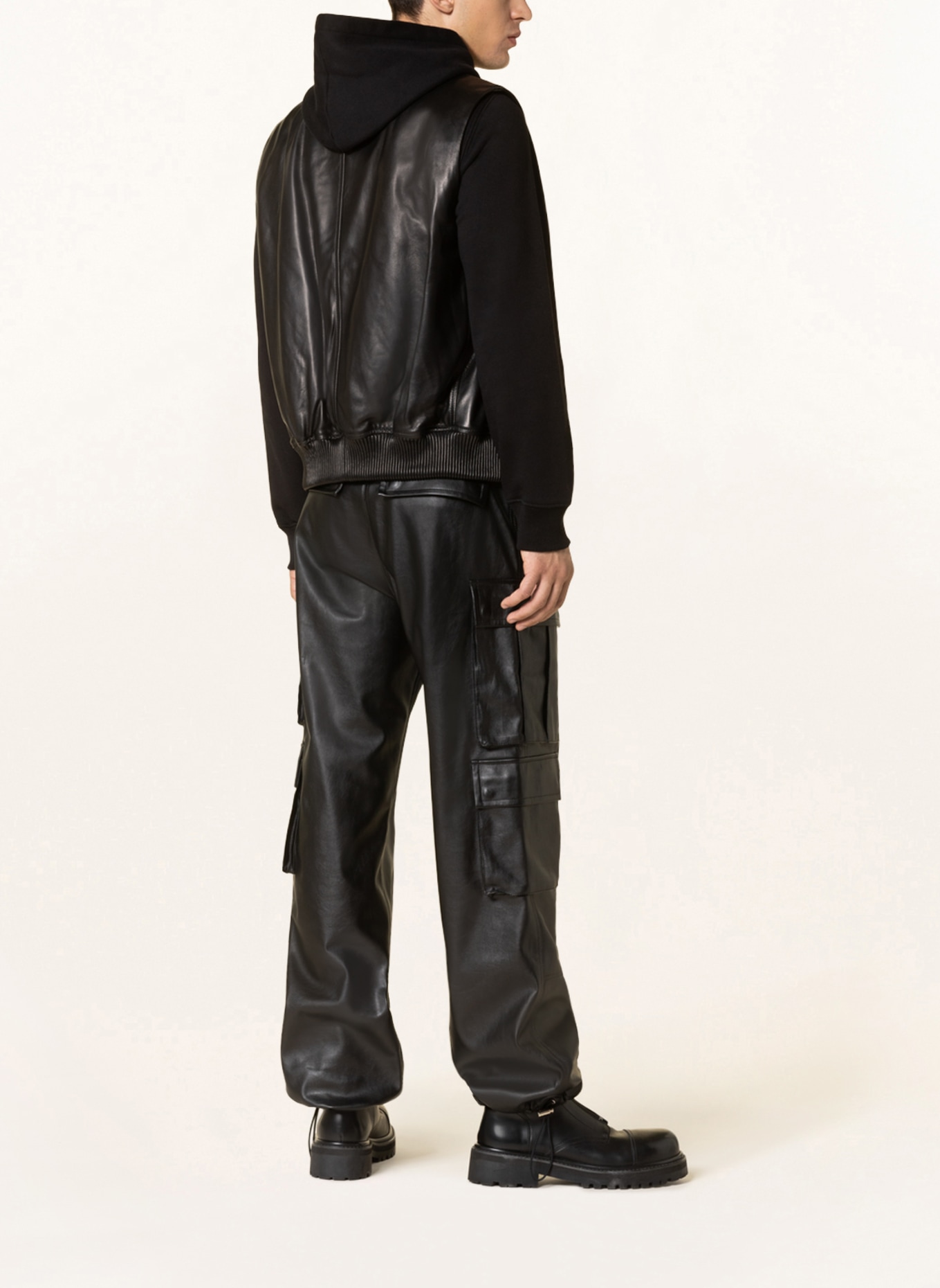 AMIRI Leather vest , Color: BLACK (Image 3)